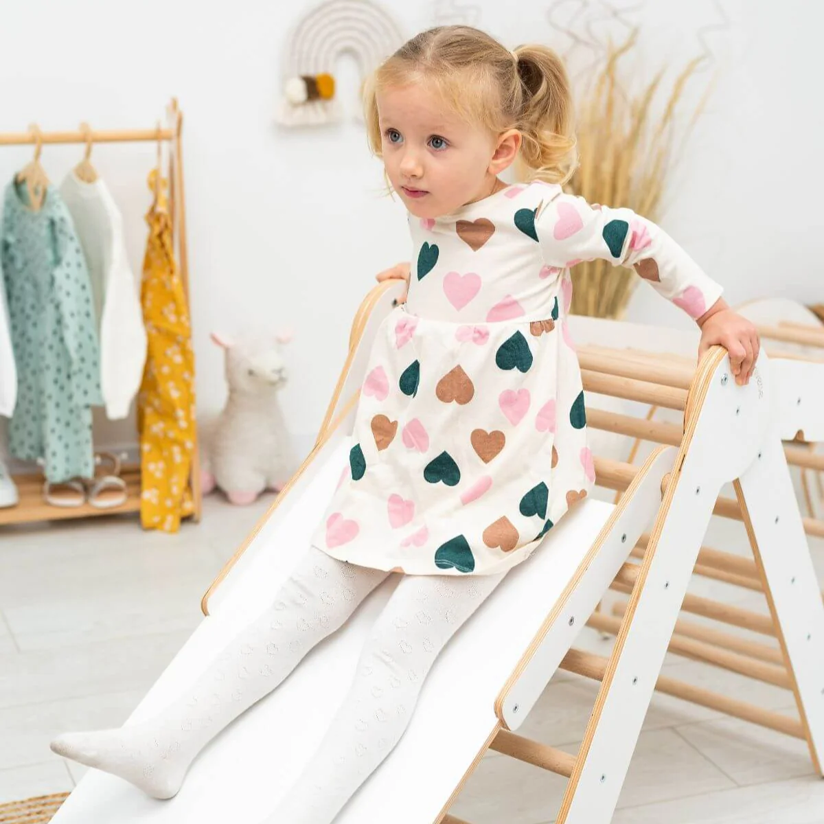 3 in 1 Montessori Climbing Set: Pikler Triangle + Sliding Ramp + Ladder - Image 7