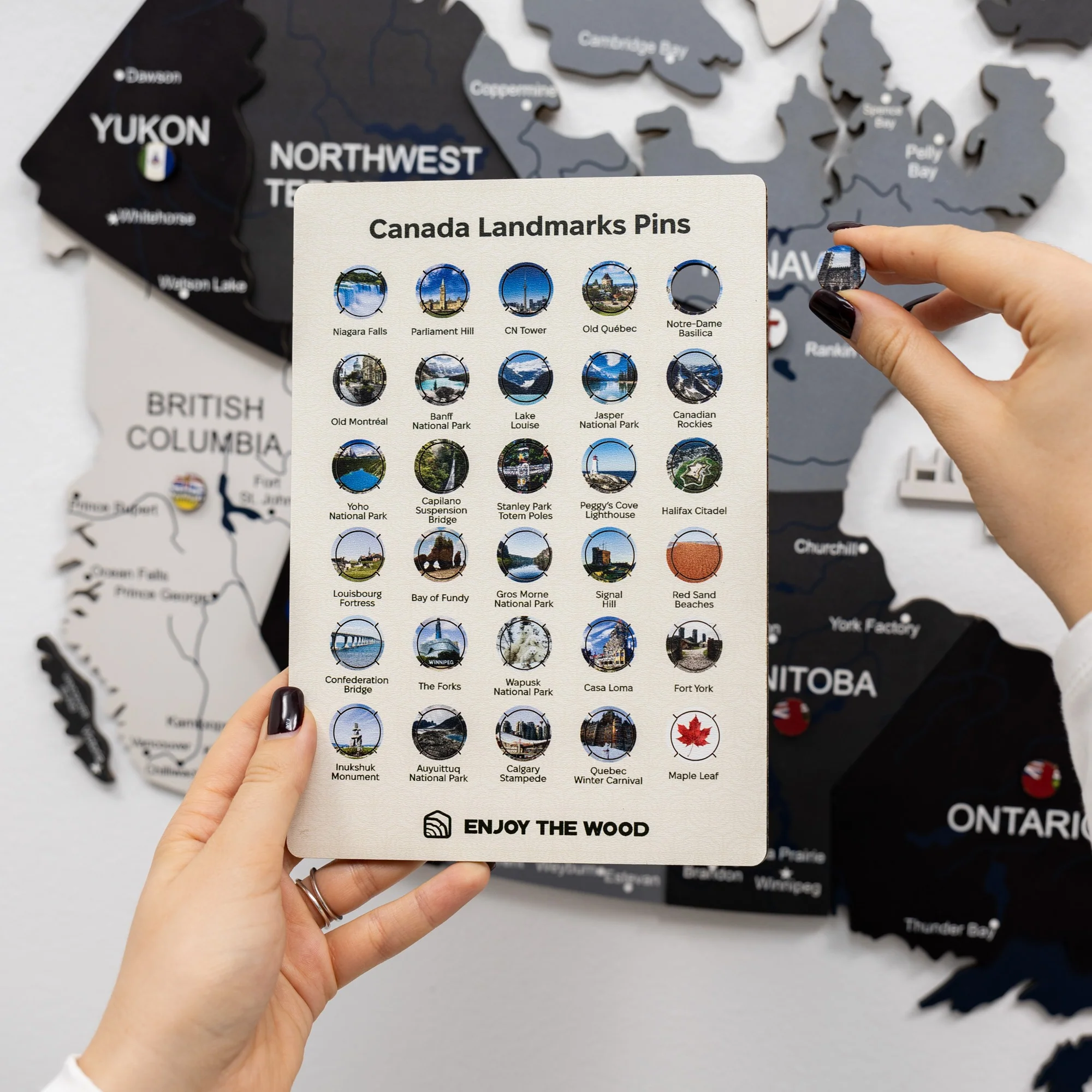 3D Wooden Map of Canada – Nordik - Image 15