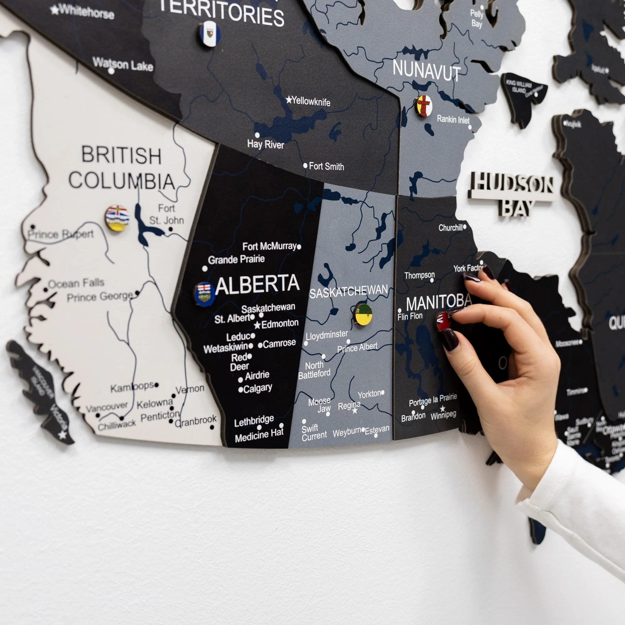 3D Wooden Map of Canada – Nordik - Image 5