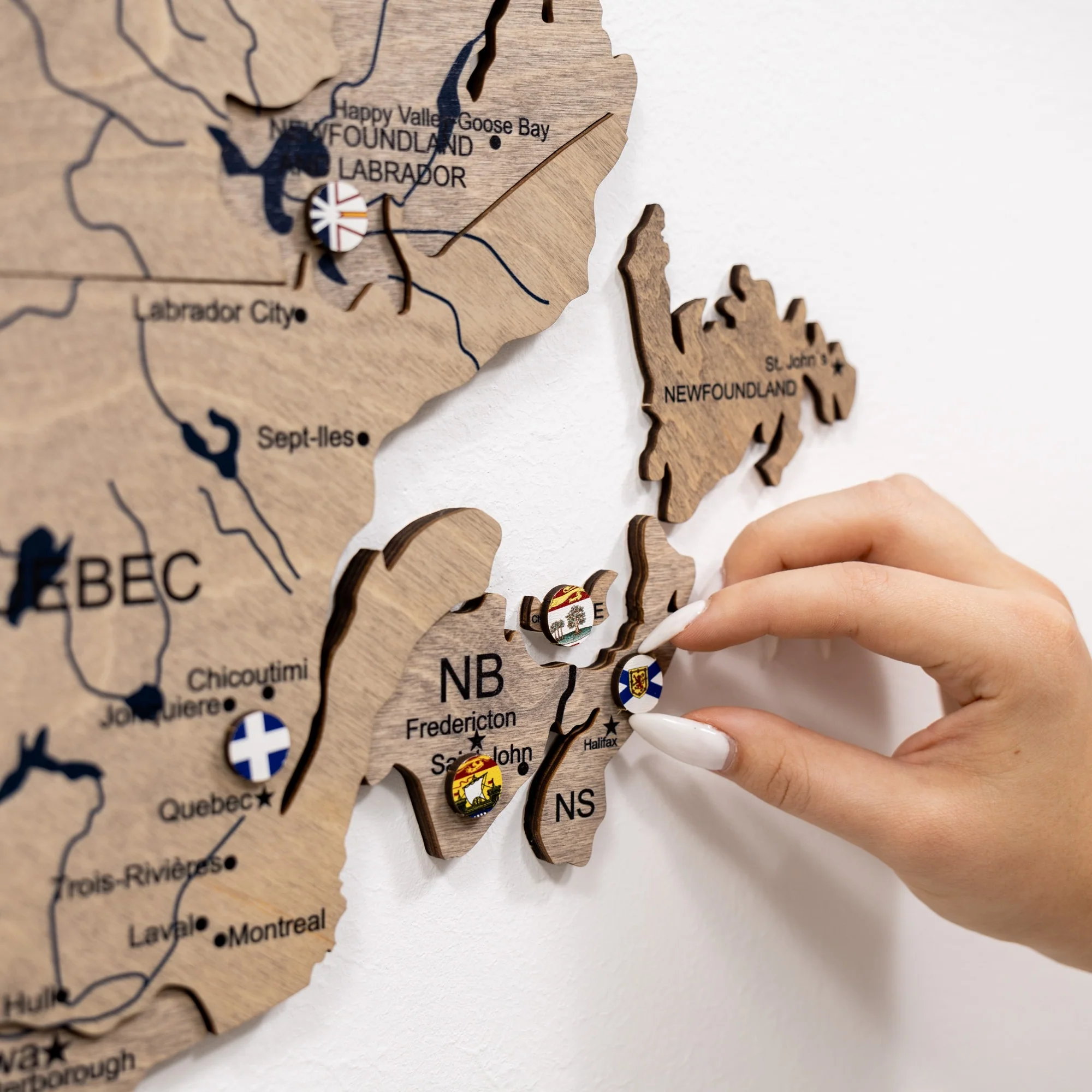 3D Wooden Map of Canada – Terra - Image 6