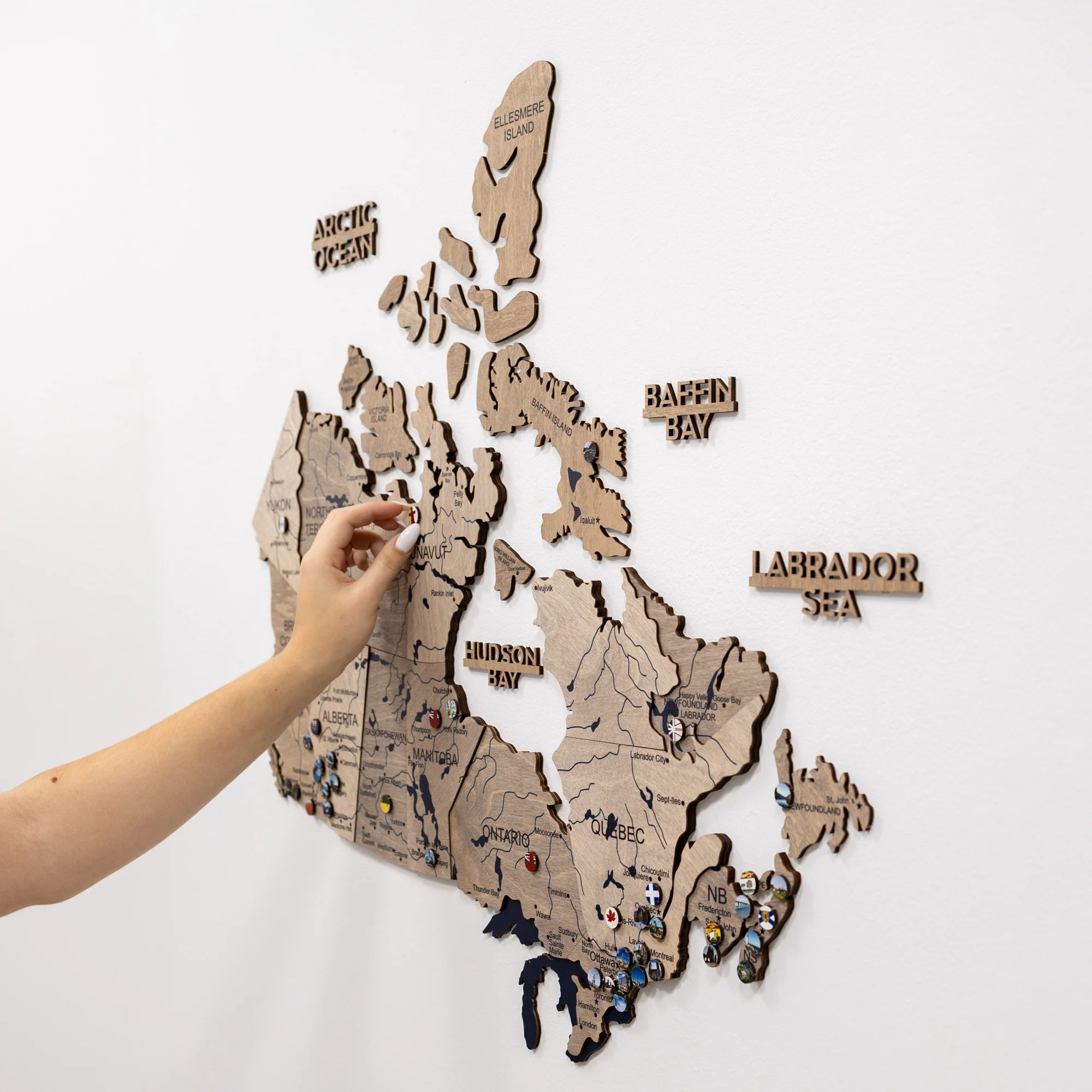 3D Wooden Map of Canada – Terra - Image 8