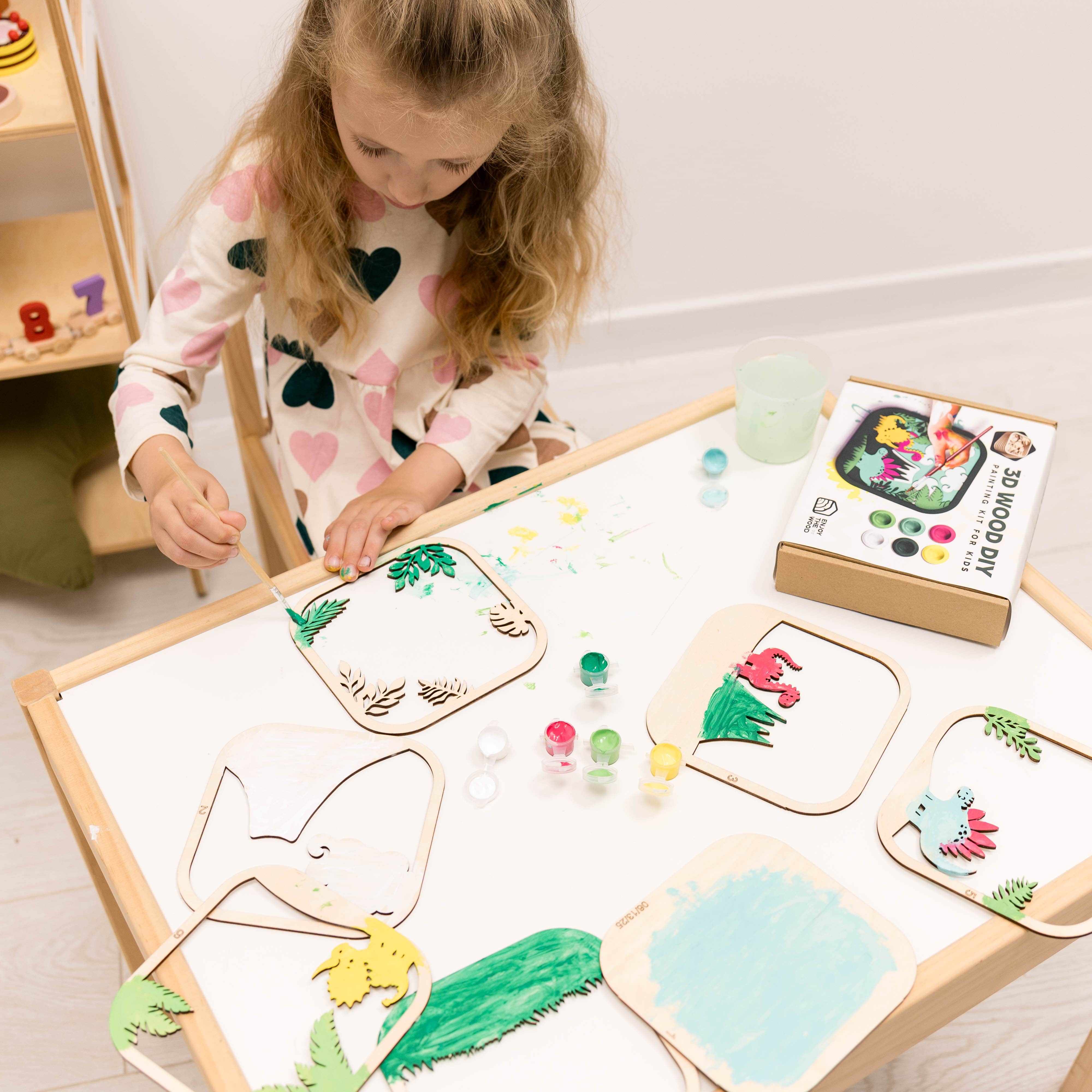 3D DIY Wood Painting Kit for Kids – Dino - Image 9
