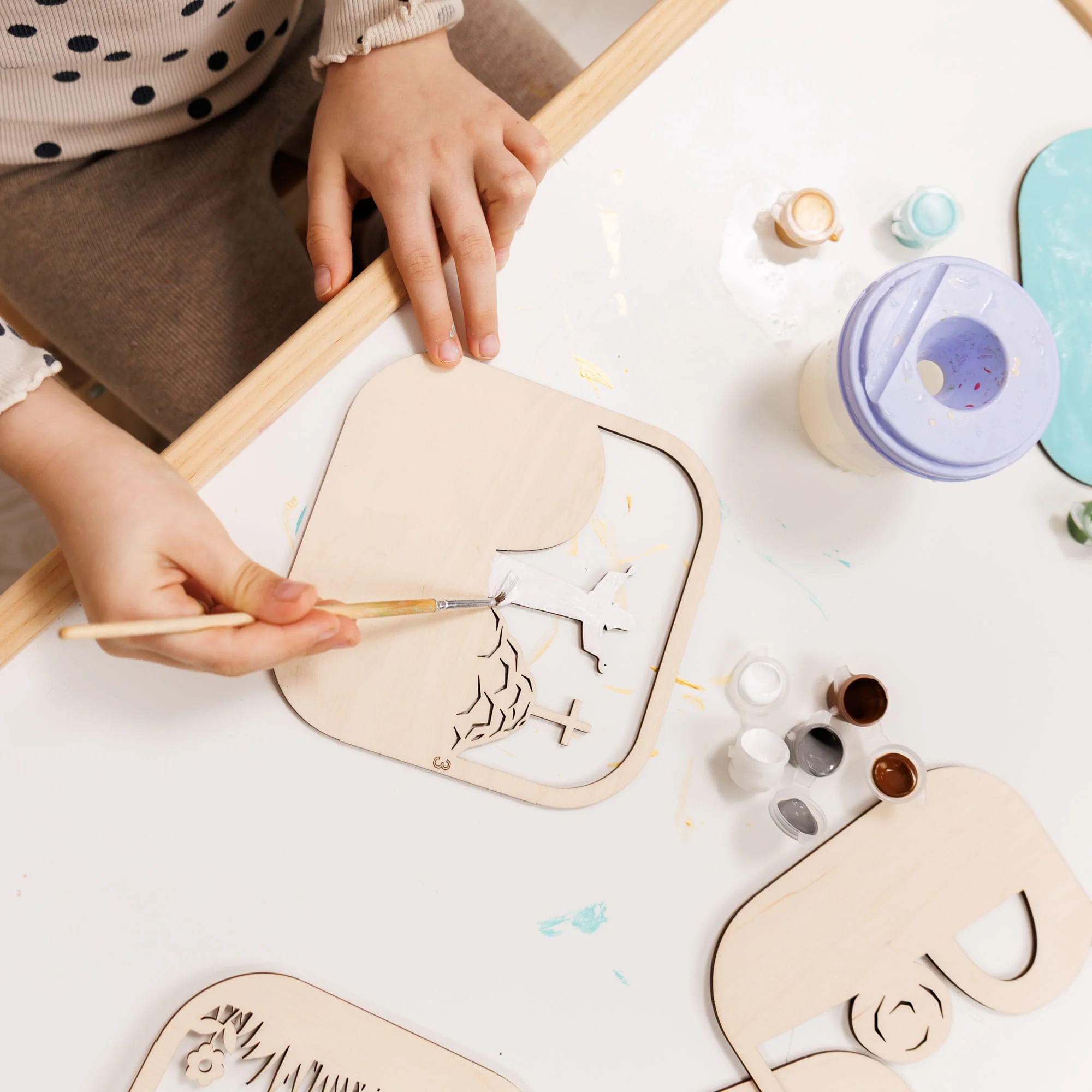 3D DIY Wood Painting Kit for Kids - He Is Risen - Image 5