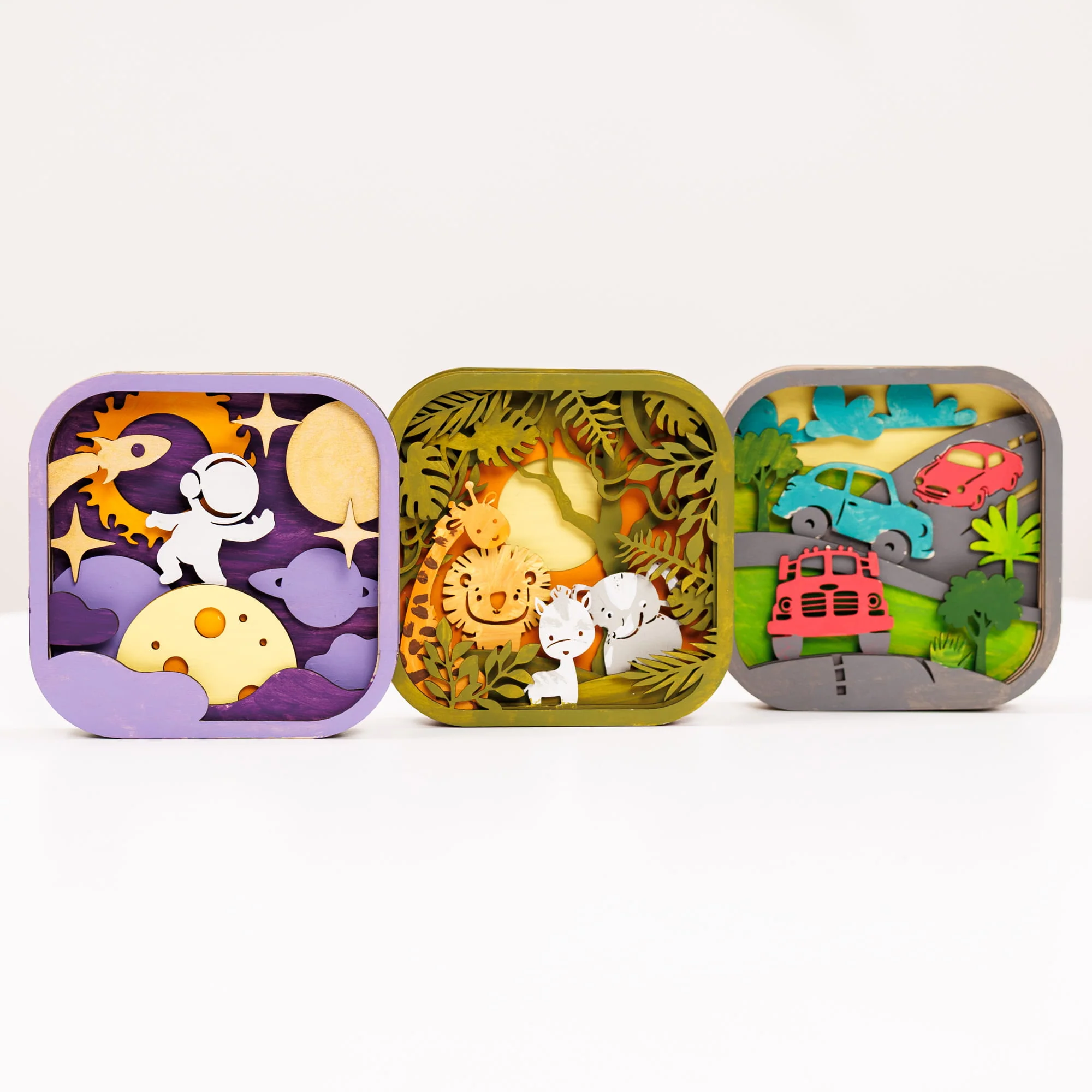 3D DIY Wood Painting Kit for Kids – Space - Image 10