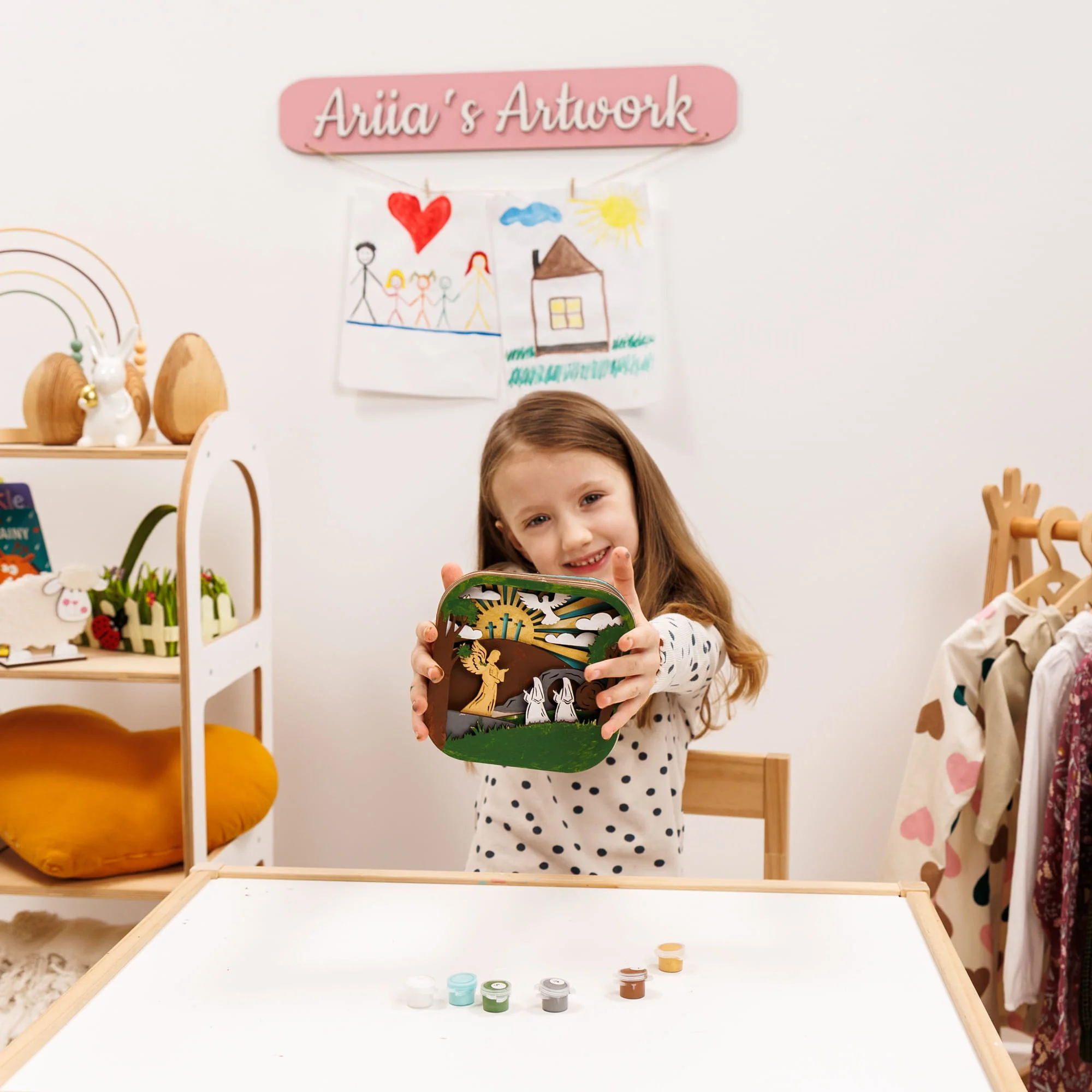 3D DIY Wood Painting Kit for Kids – Safari - Image 8