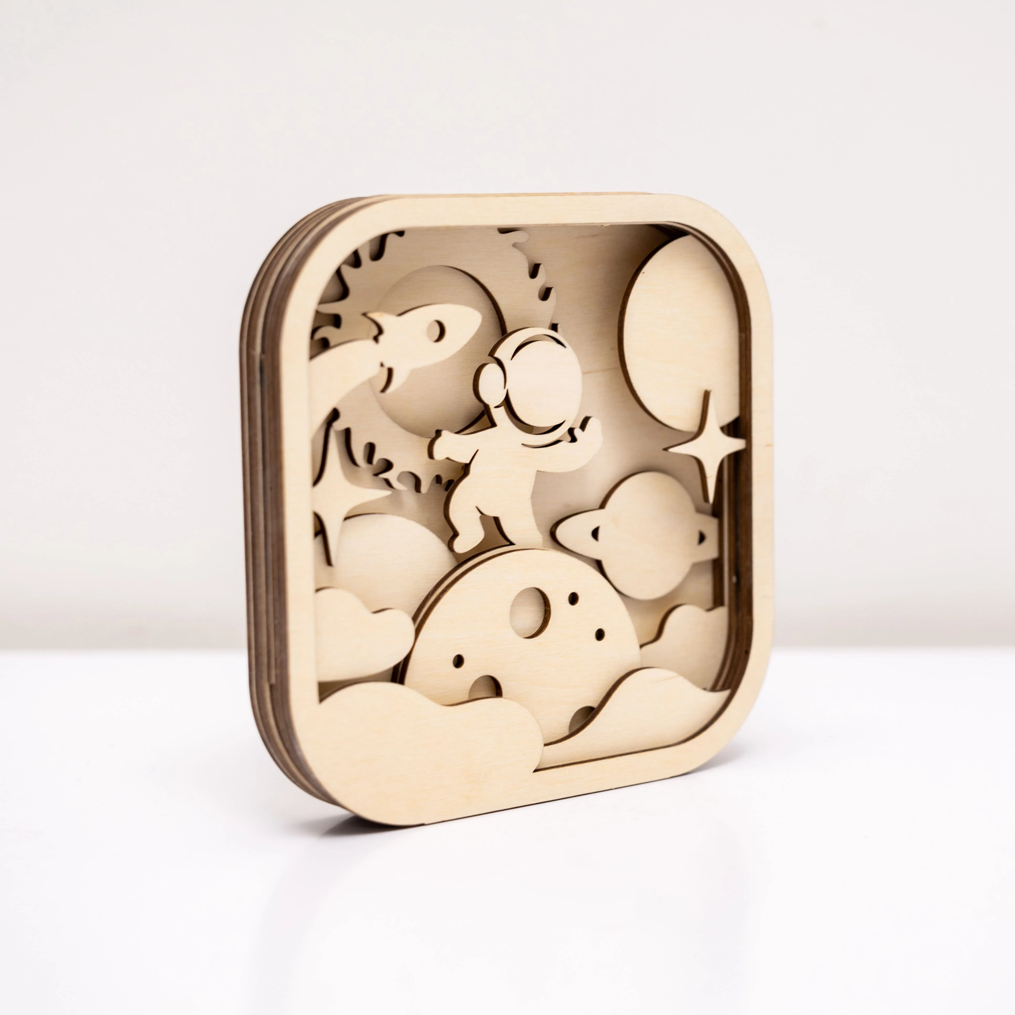 3D DIY Wood Painting Kit for Kids – Space - Image 5