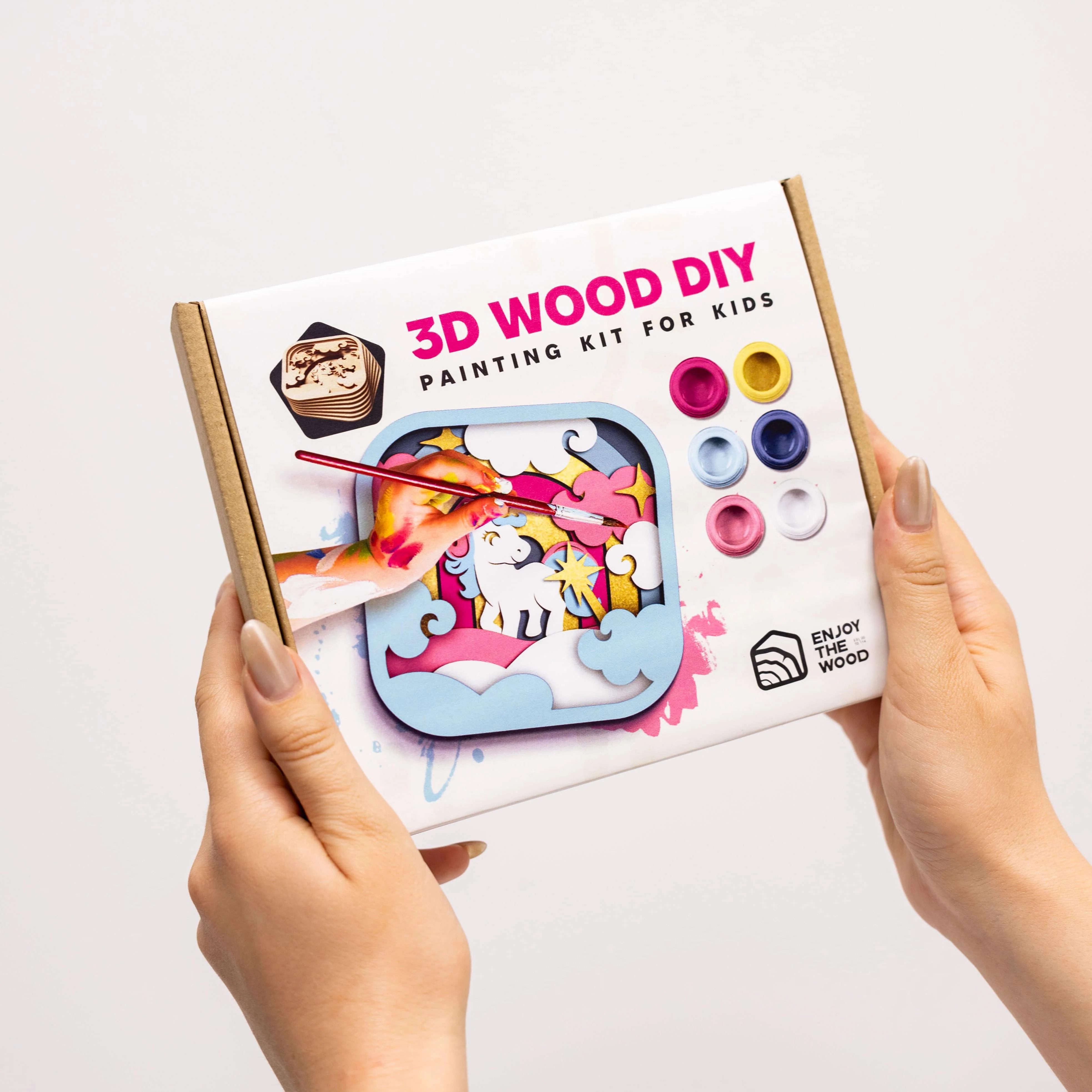 3D DIY Wood Painting Kit for Kids – Unicorn - Image 11
