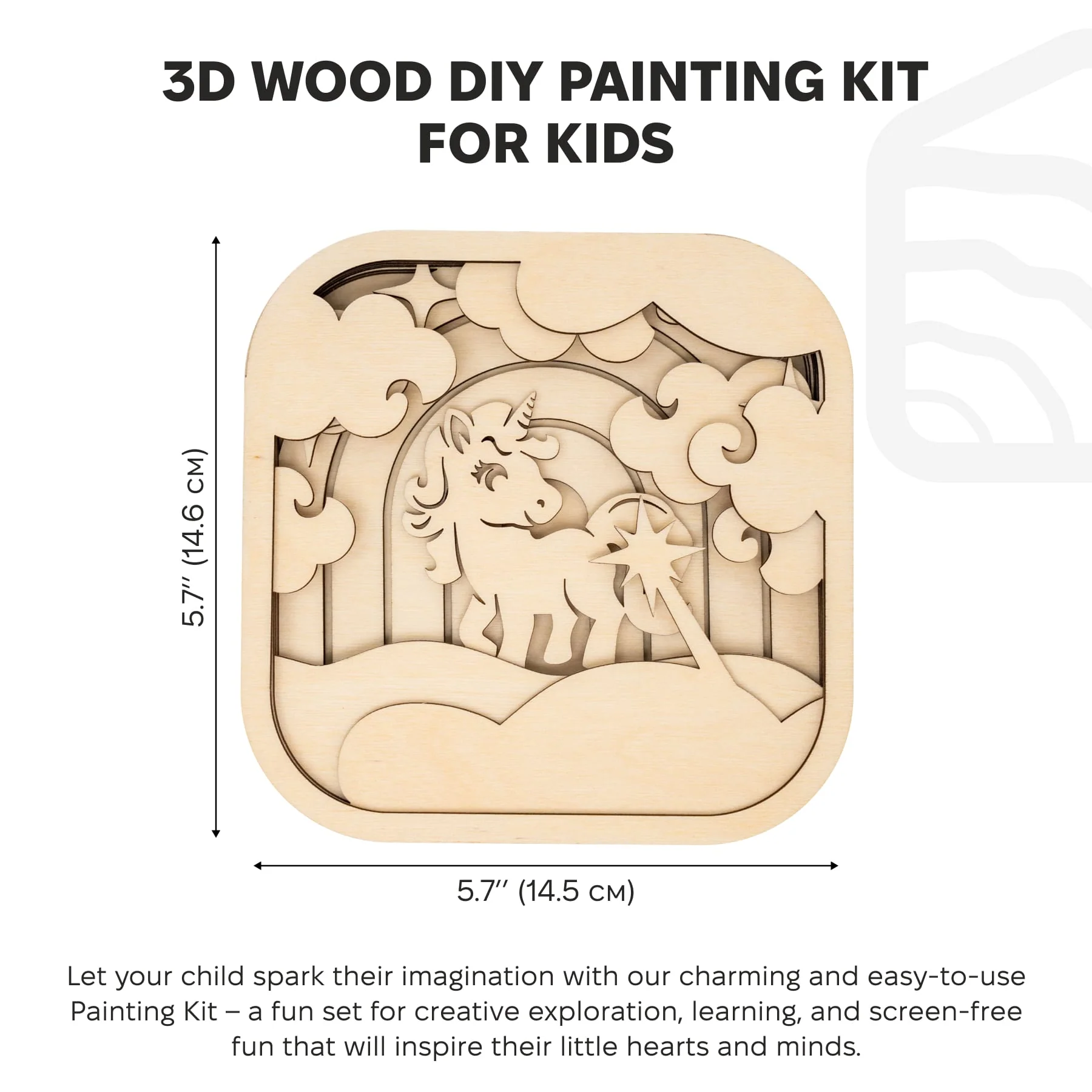 3D DIY Wood Painting Kit for Kids – Unicorn - Image 12