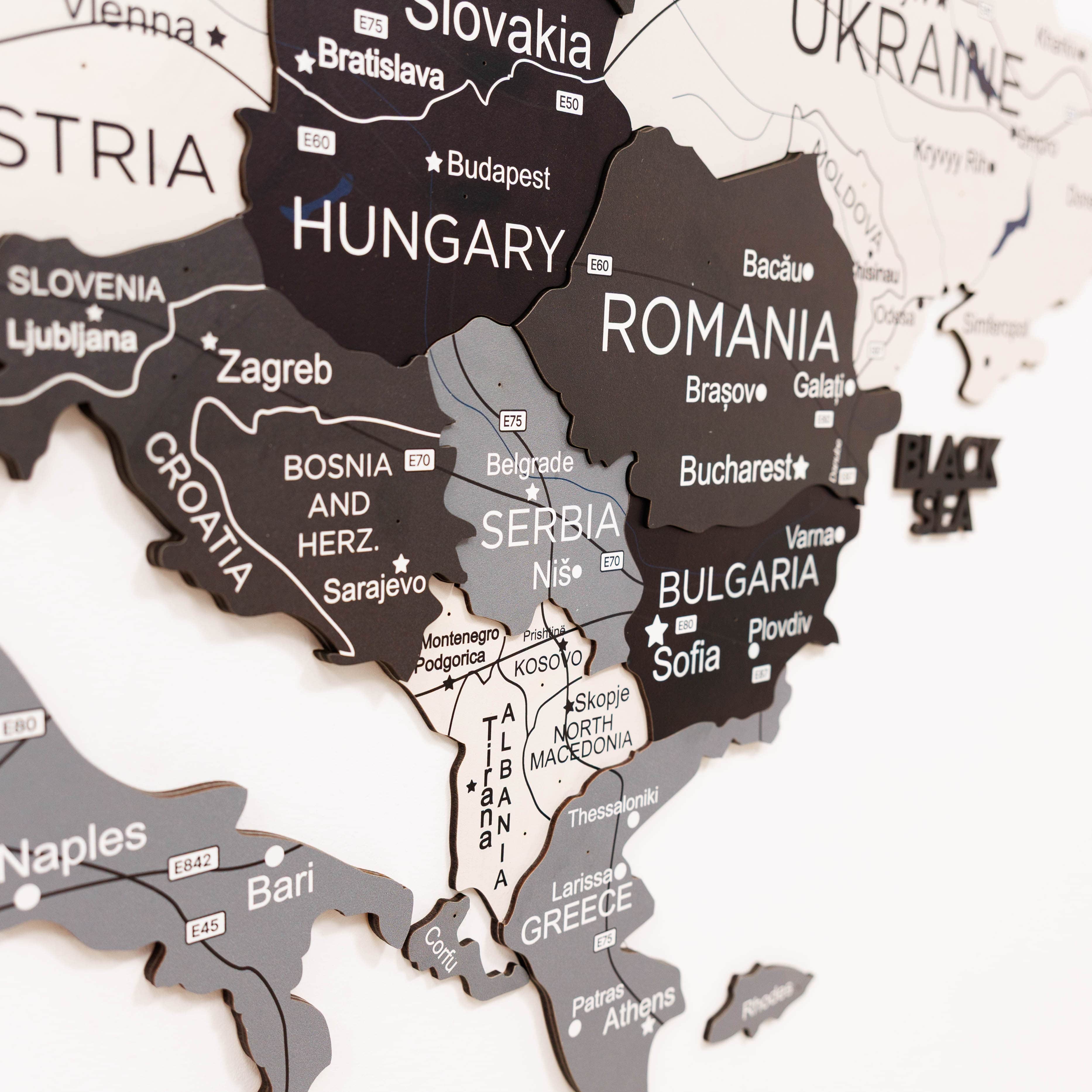 3D Europe Wooden Map Nordik - Image 12