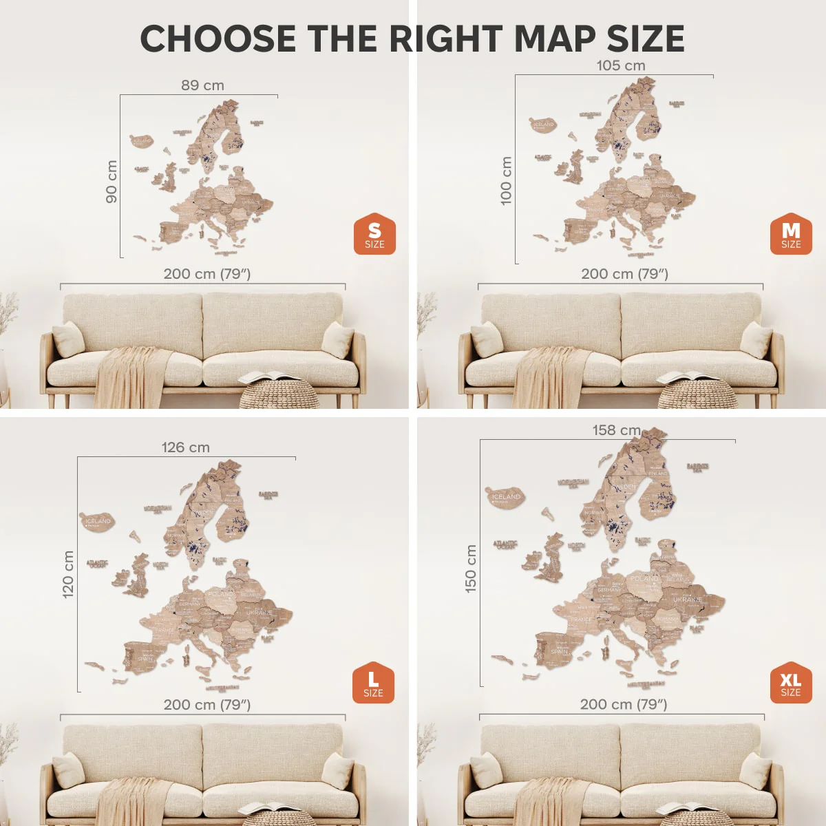 3D Europe Wooden Map Terra - Image 14