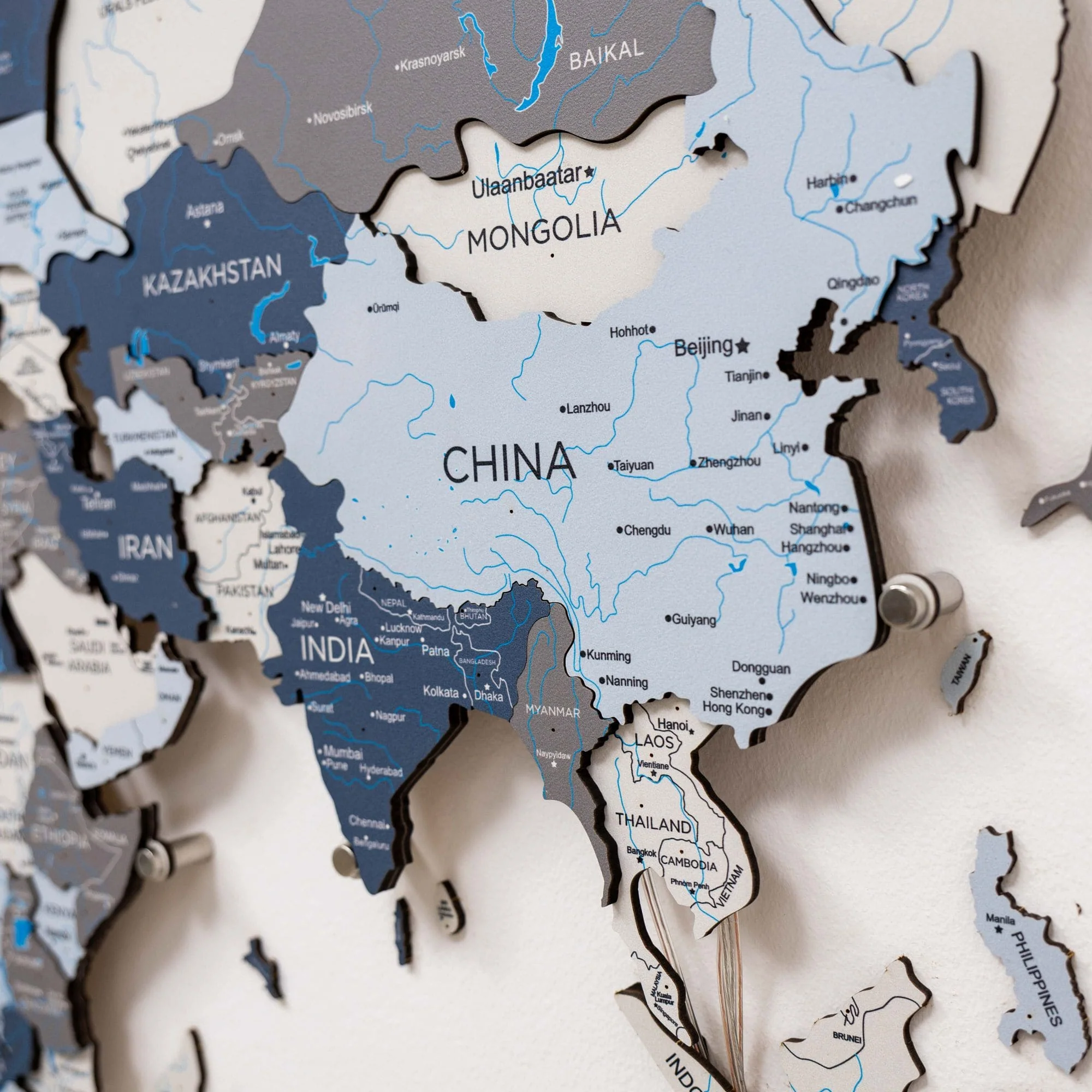 3D LED / LUMINOUS Wooden World Map 3.0 Cruise - Image 13