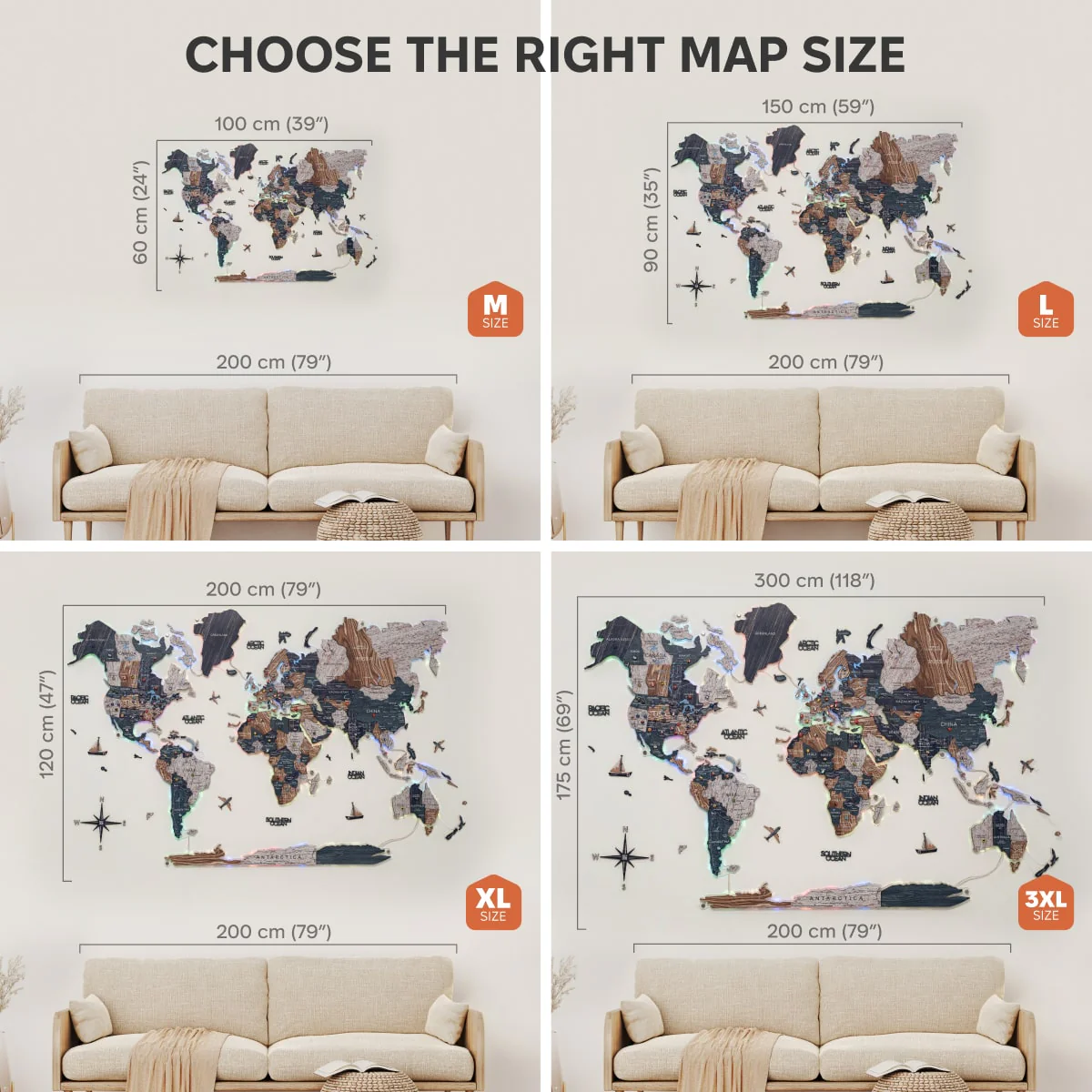 3D LUMINOUS LED Wooden World Map 2.0 Mystery - Image 17