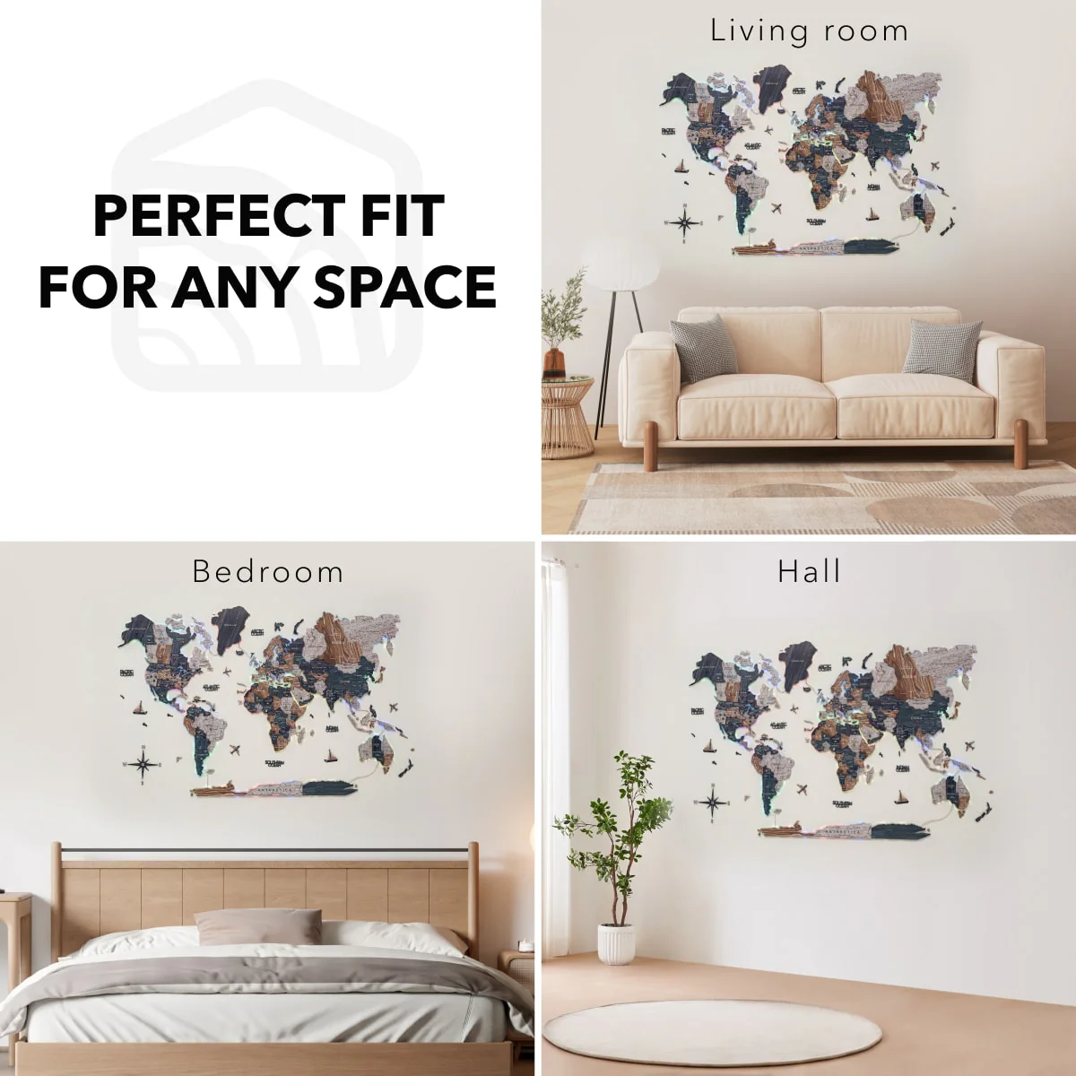 3D LUMINOUS LED Wooden World Map 2.0 Mystery - Image 19