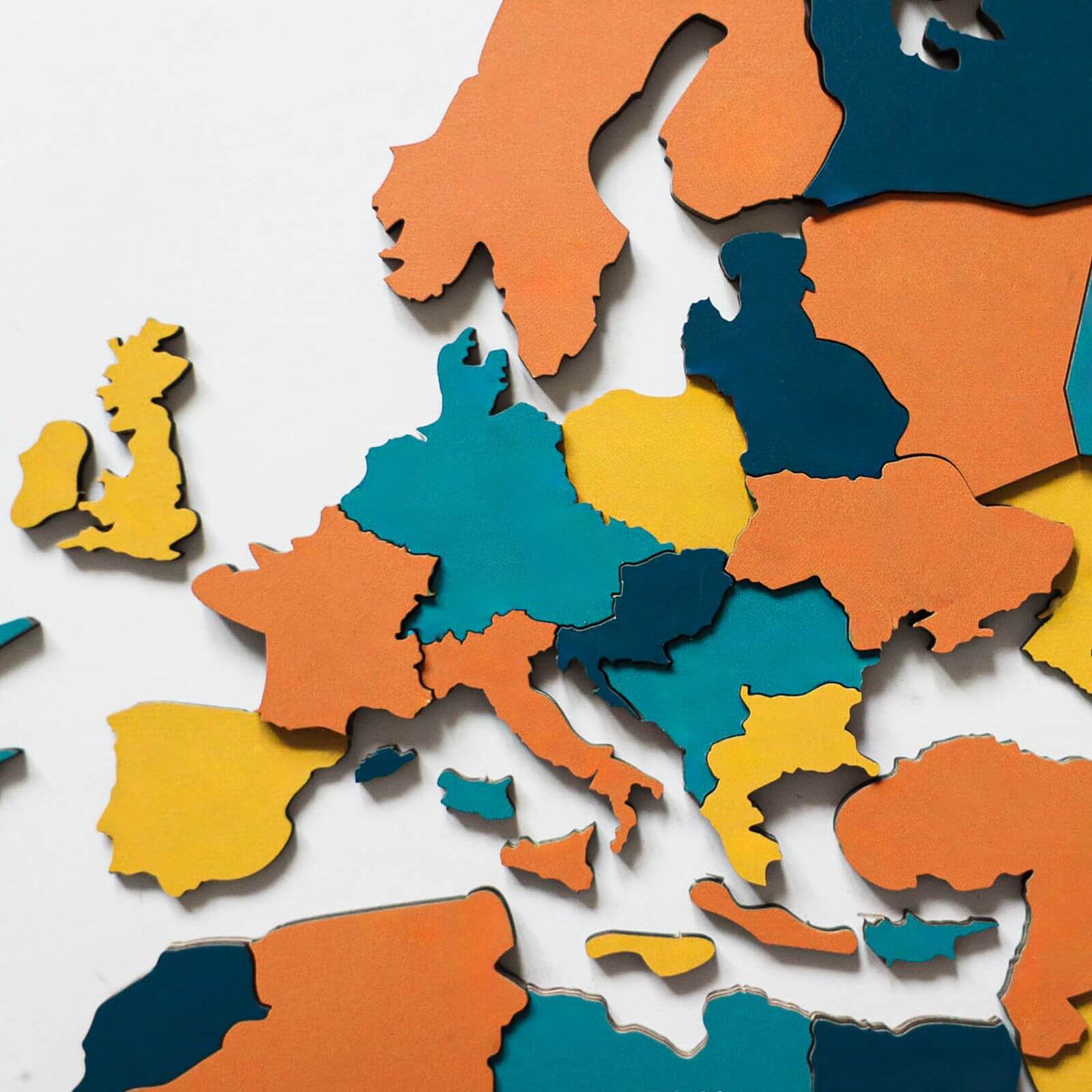 3D Luminous Colored Wooden World Map Indie - Image 4