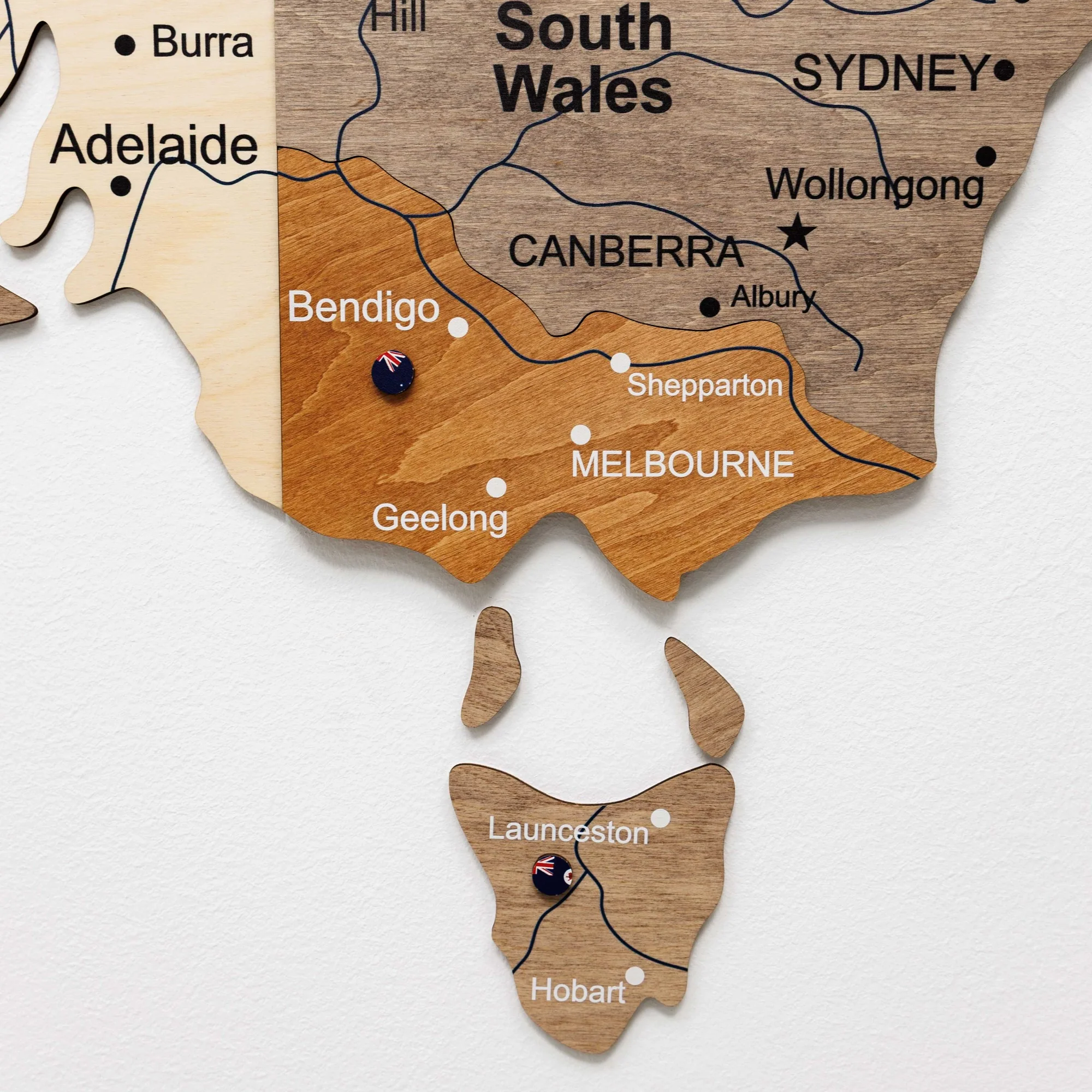 3D Wooden Map of Australia - Multicolor - Image 15