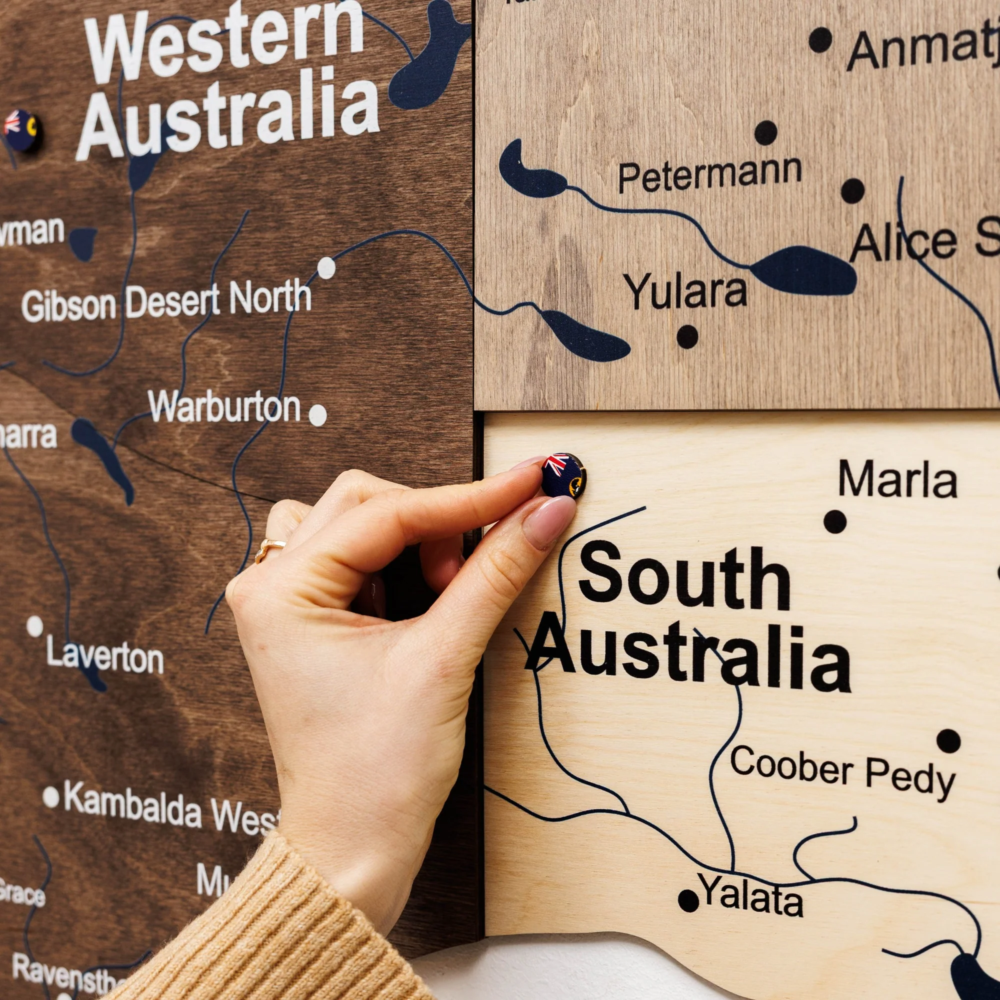3D Wooden Map of Australia - Multicolor - Image 16