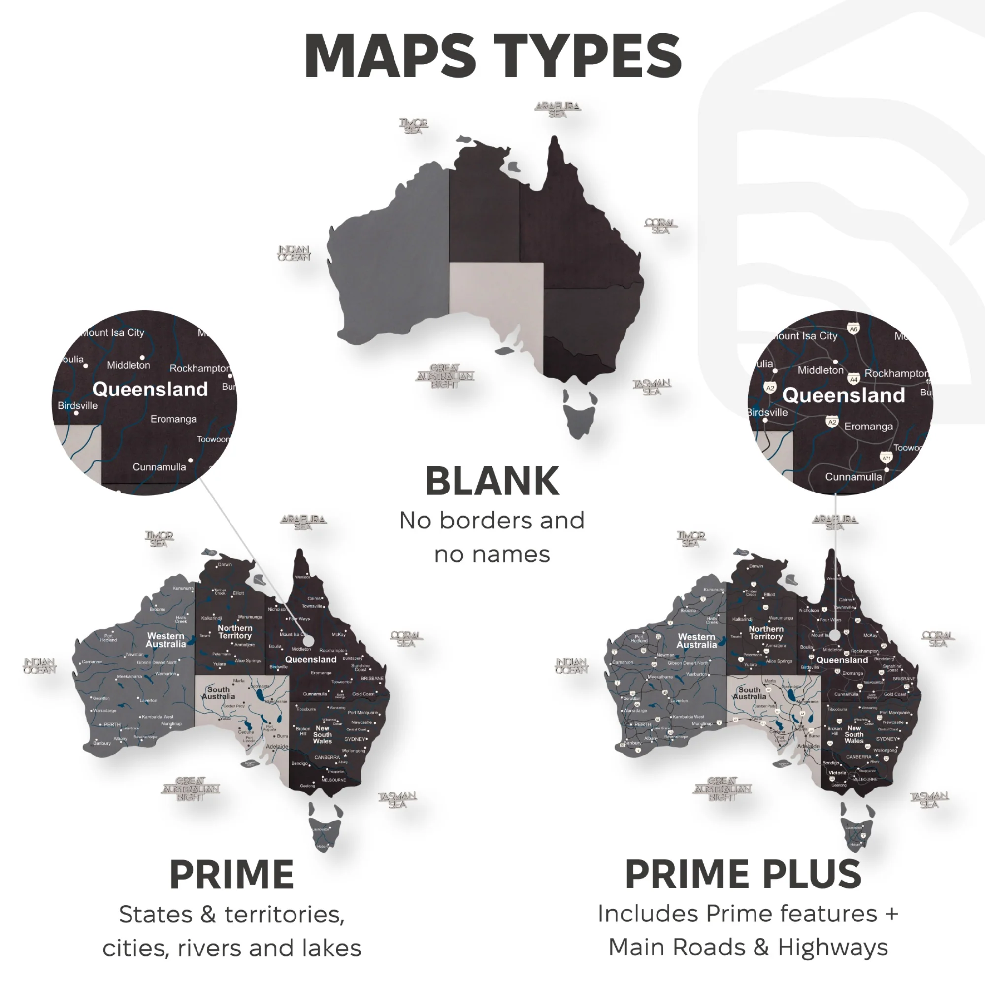 3D Wooden Map of Australia - Nordik - Image 21