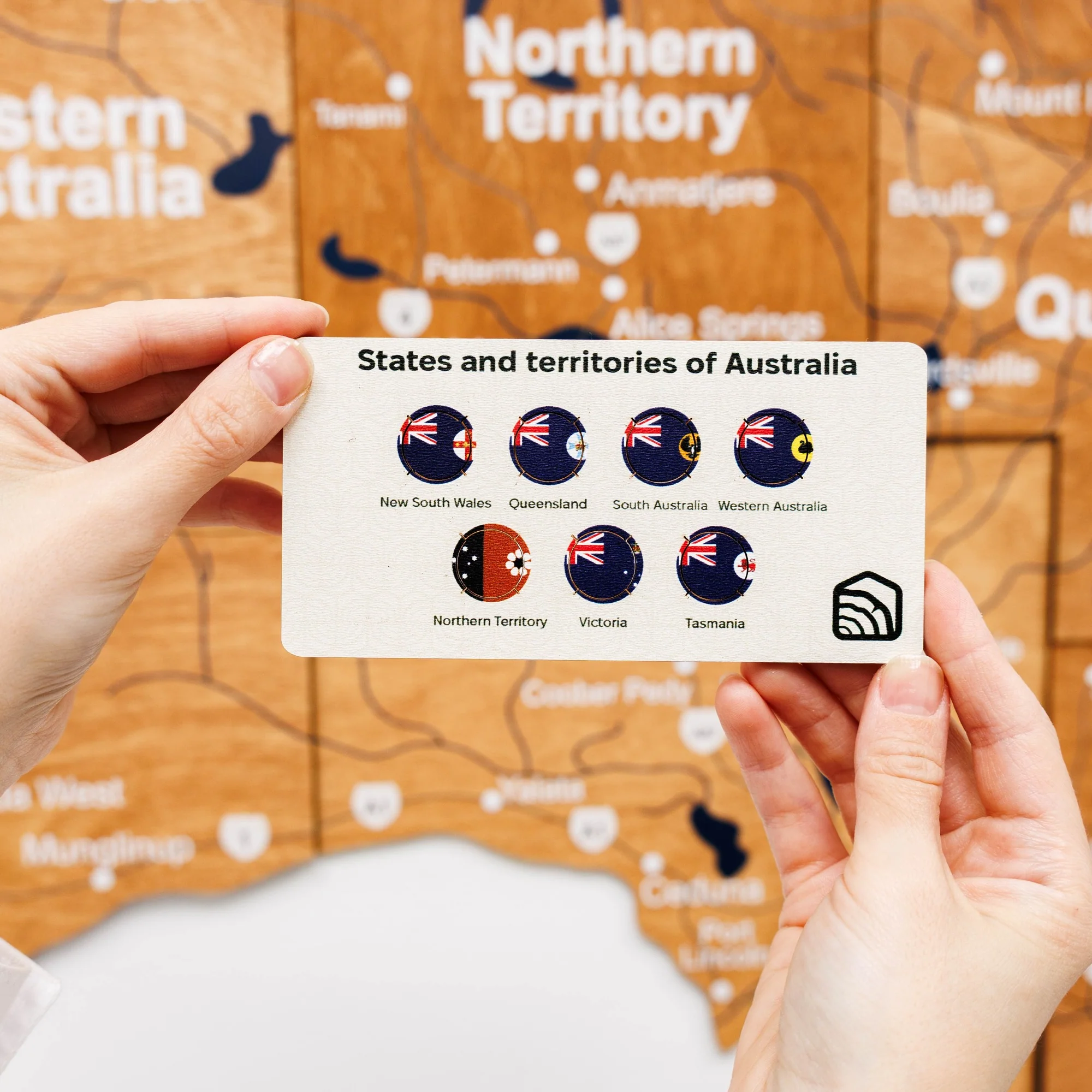 3D Wooden Map of Australia - Oak - Image 13