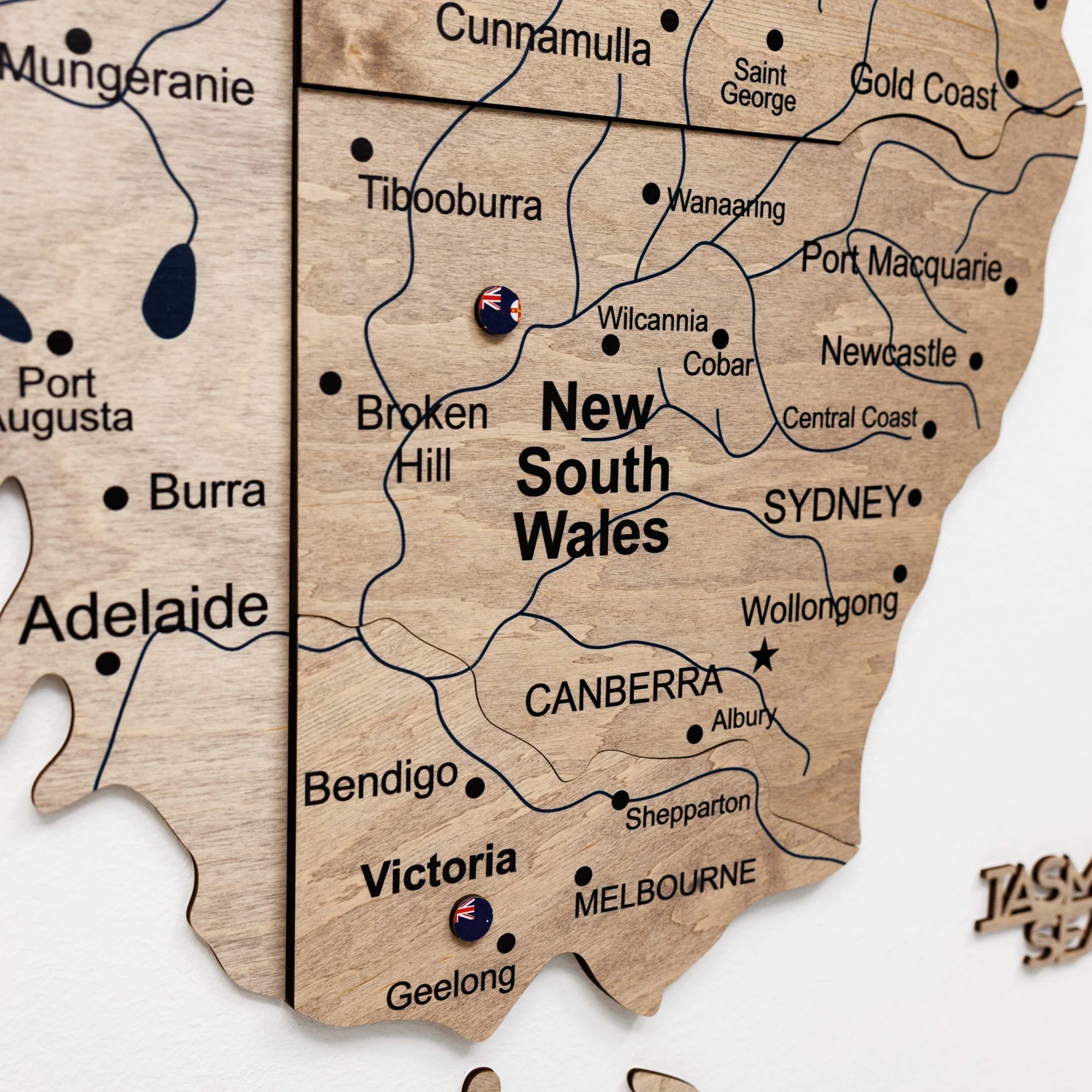 3D Wooden Map of Australia - Terra - Image 10