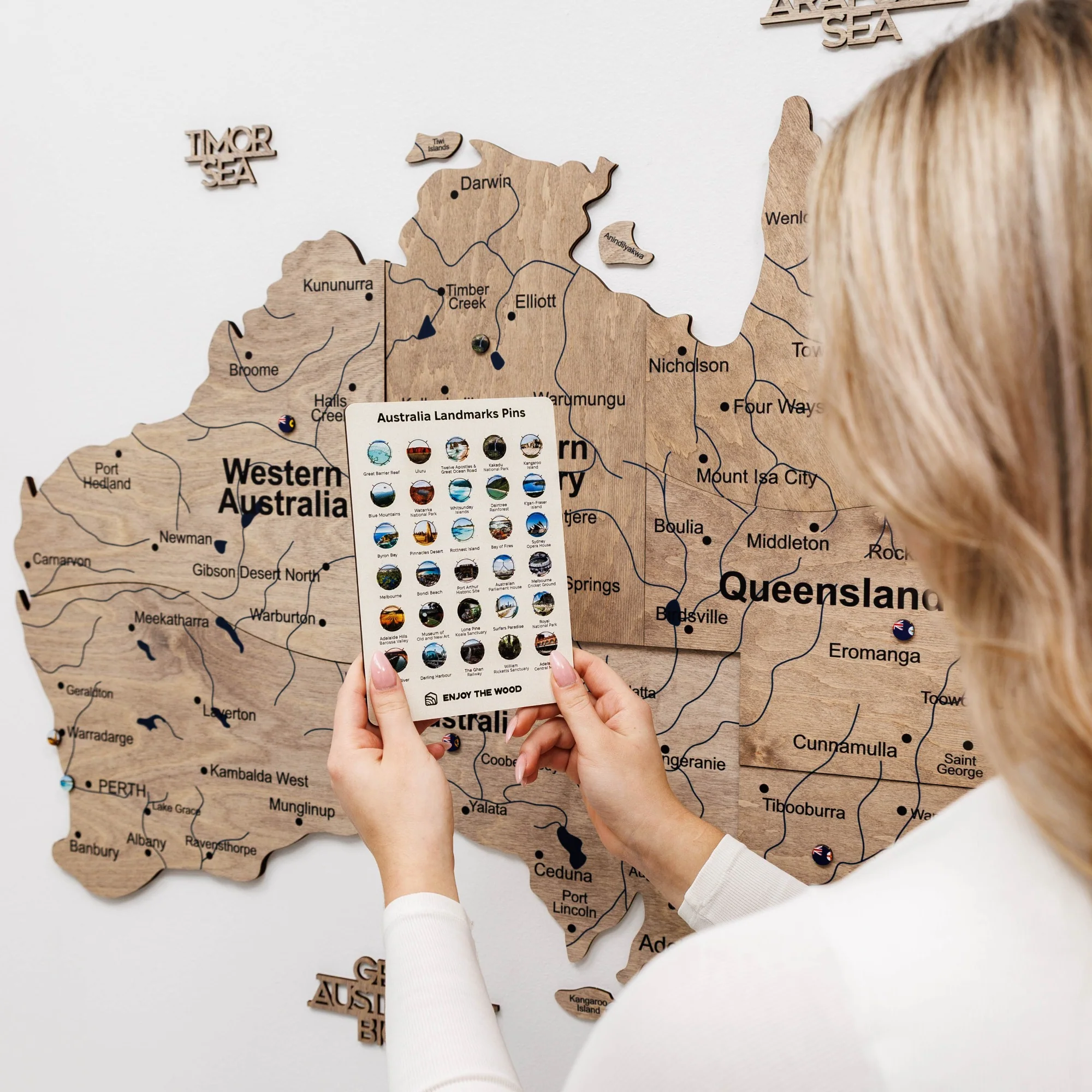 3D Wooden Map of Australia - Terra - Image 14
