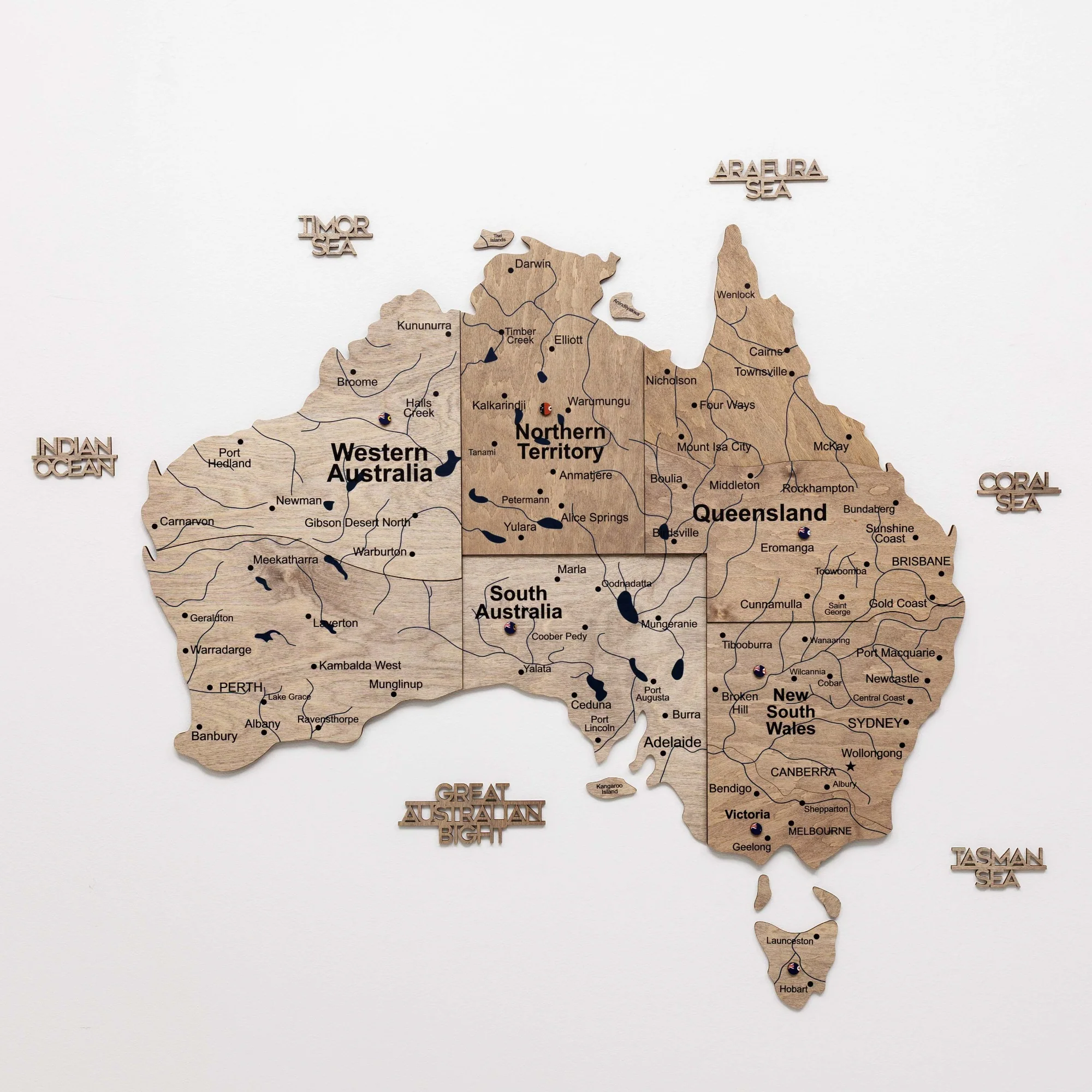 3D Wooden Map of Australia - Terra - Image 15
