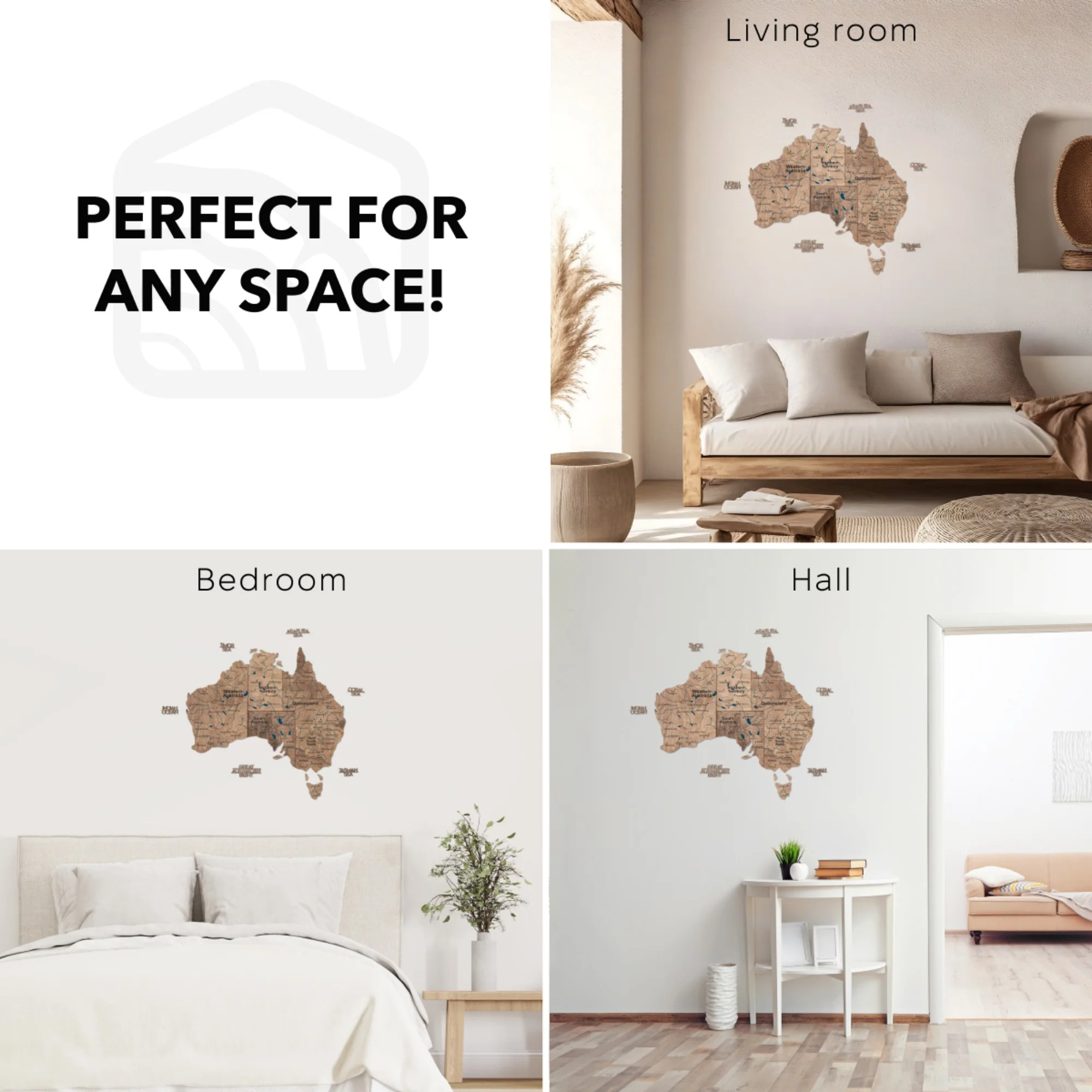 3D Wooden Map of Australia - Terra - Image 20