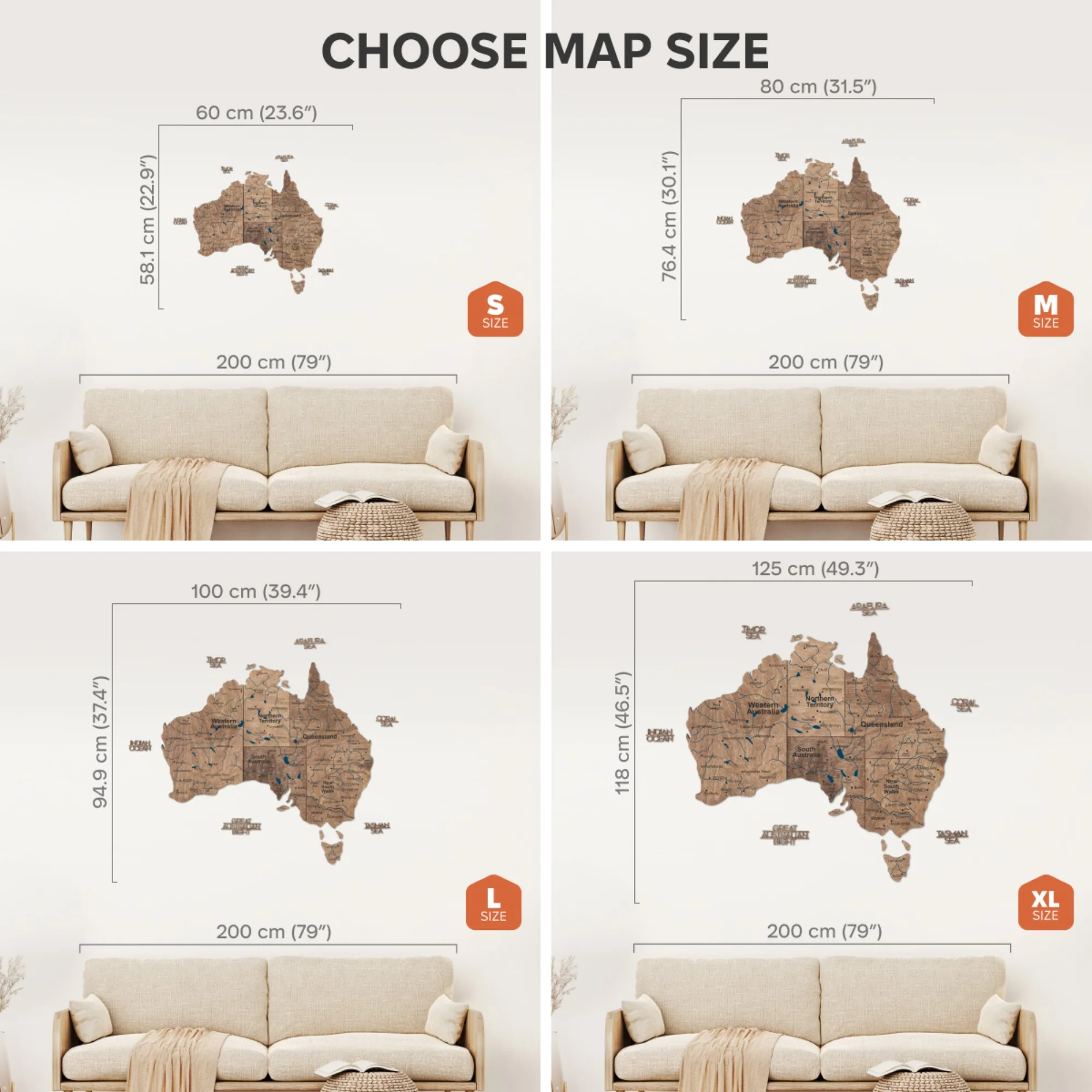 3D Wooden Map of Australia - Terra - Image 22