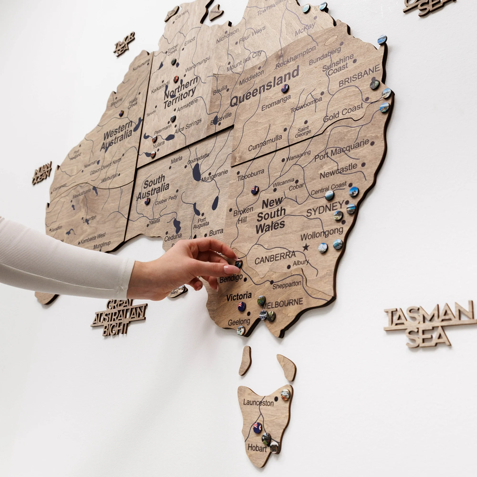 3D Wooden Map of Australia - Terra - Image 6