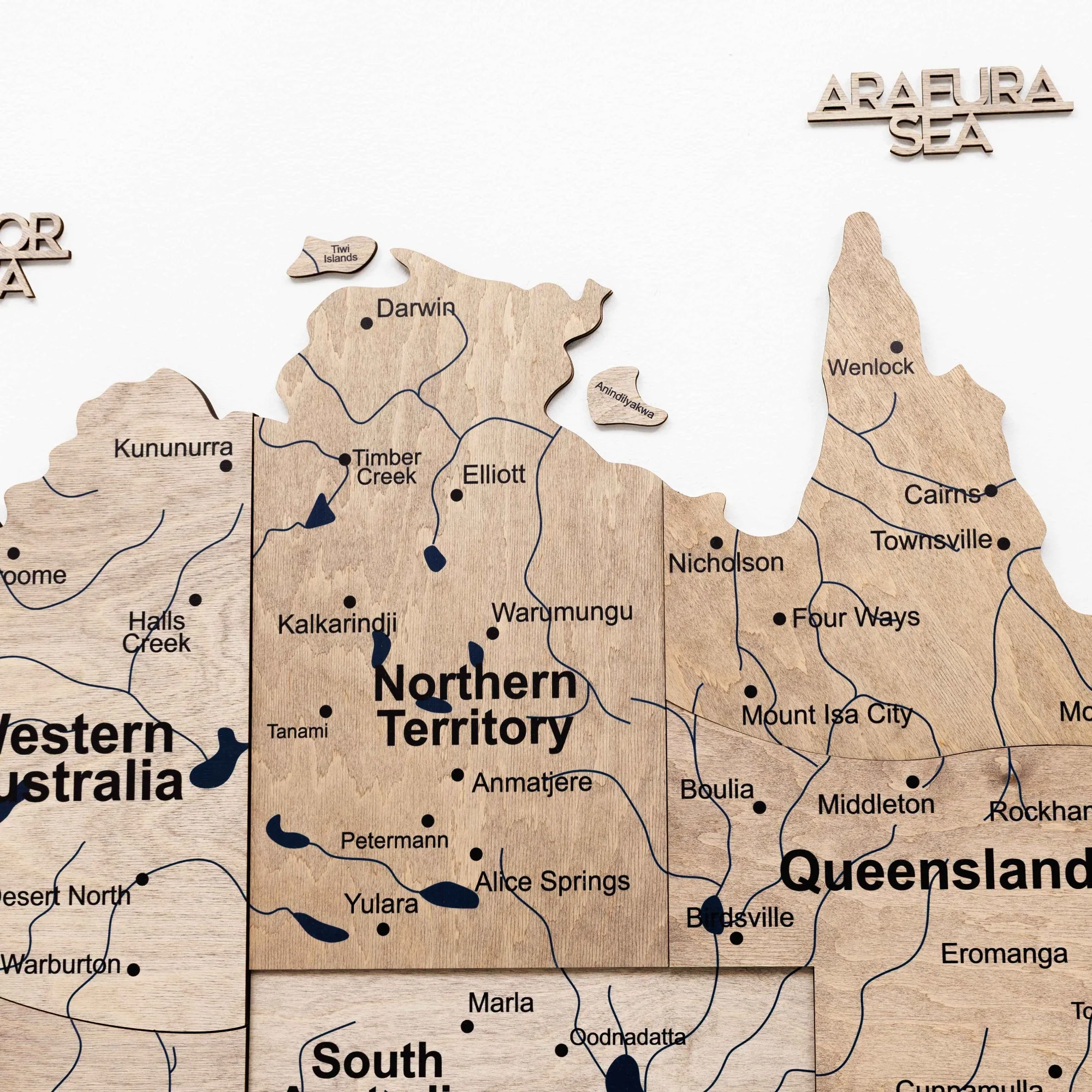 3D Wooden Map of Australia - Terra - Image 8