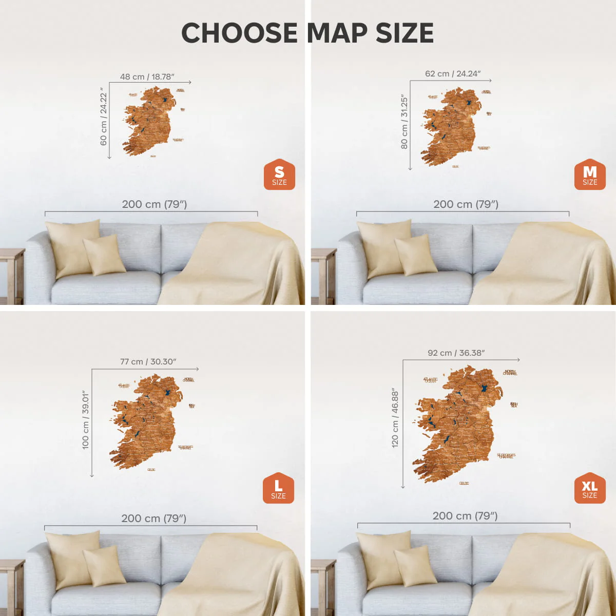 3D Wooden Map of Ireland - Oak - Image 18