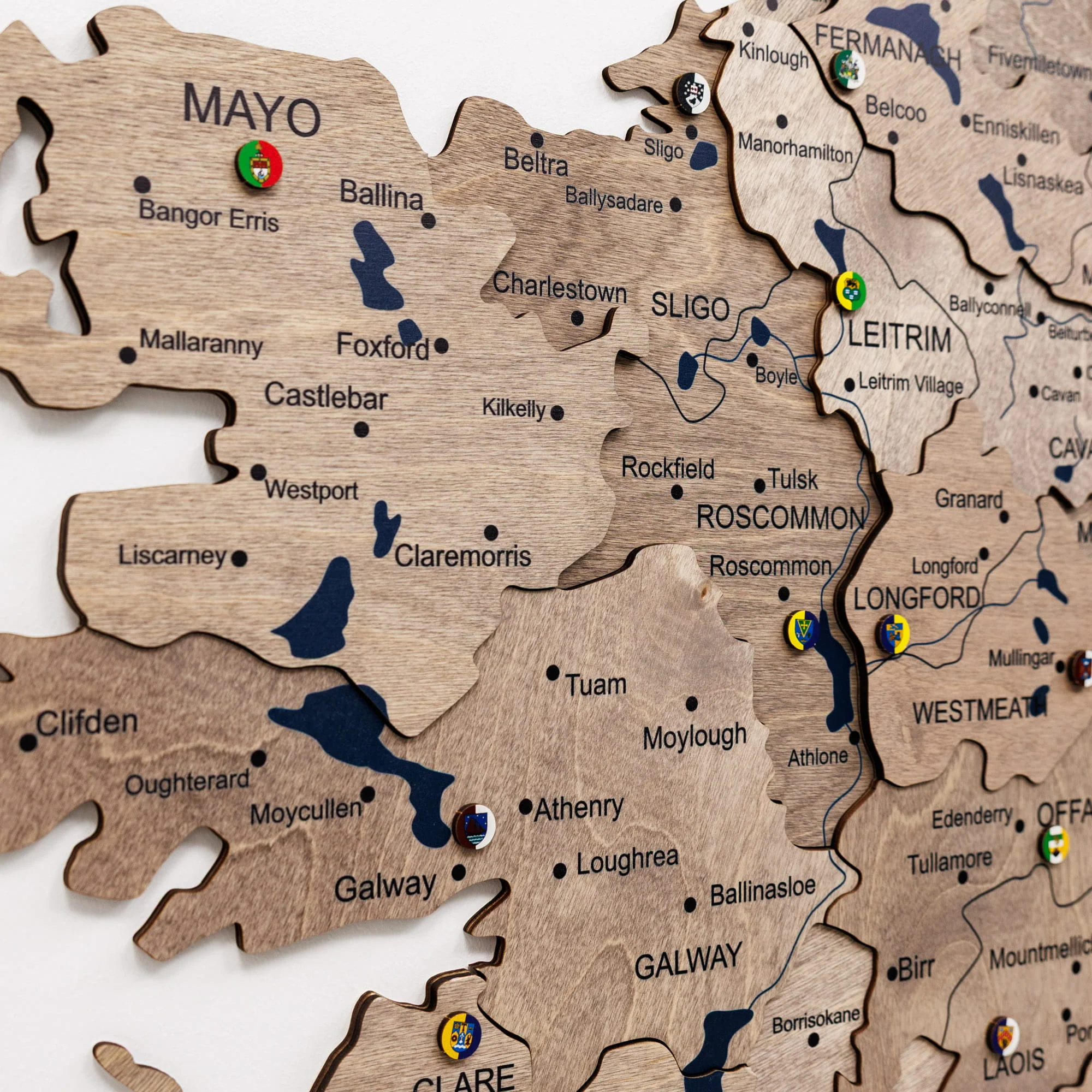 3D Wooden Map of Ireland - Terra - Image 6