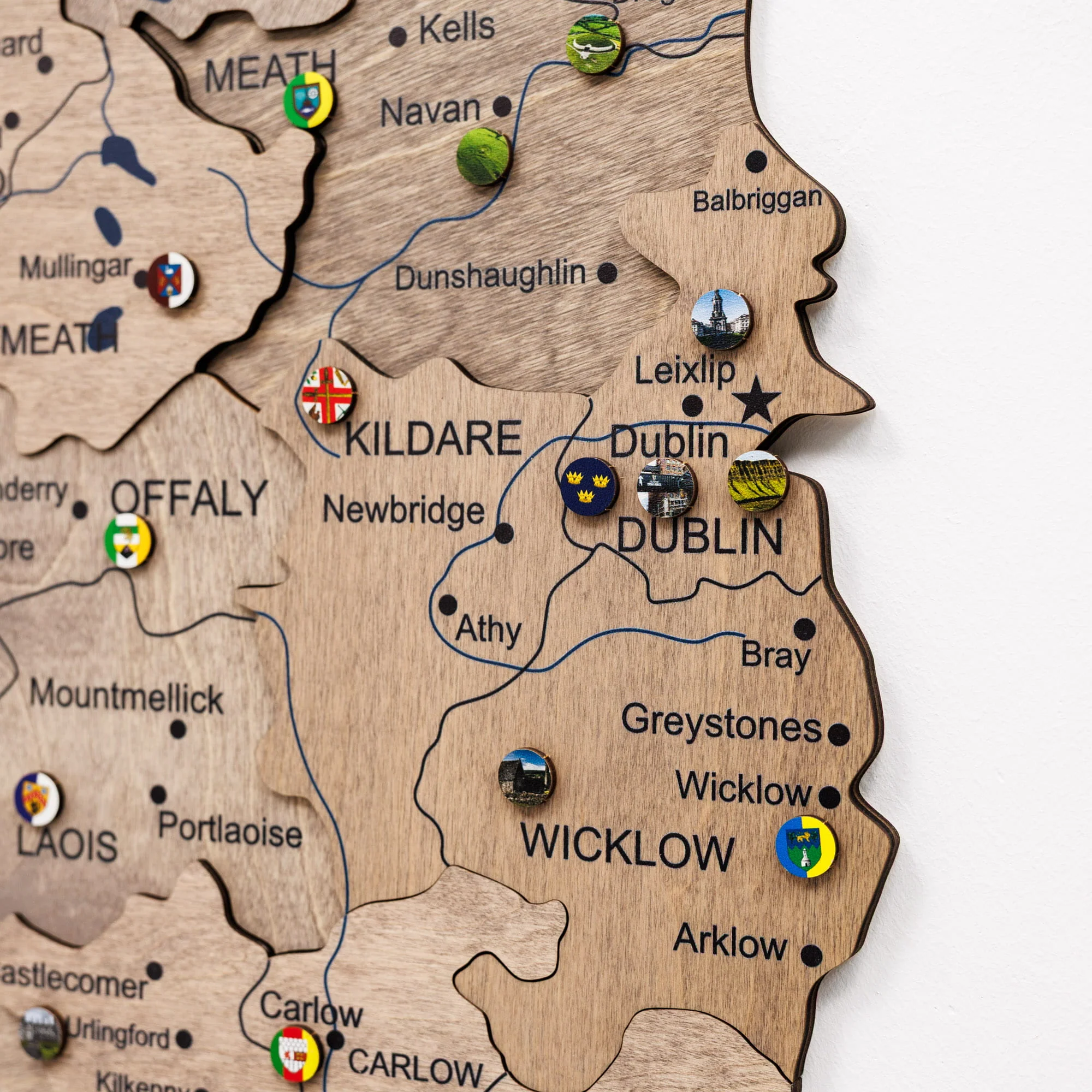 3D Wooden Map of Ireland - Terra - Image 8