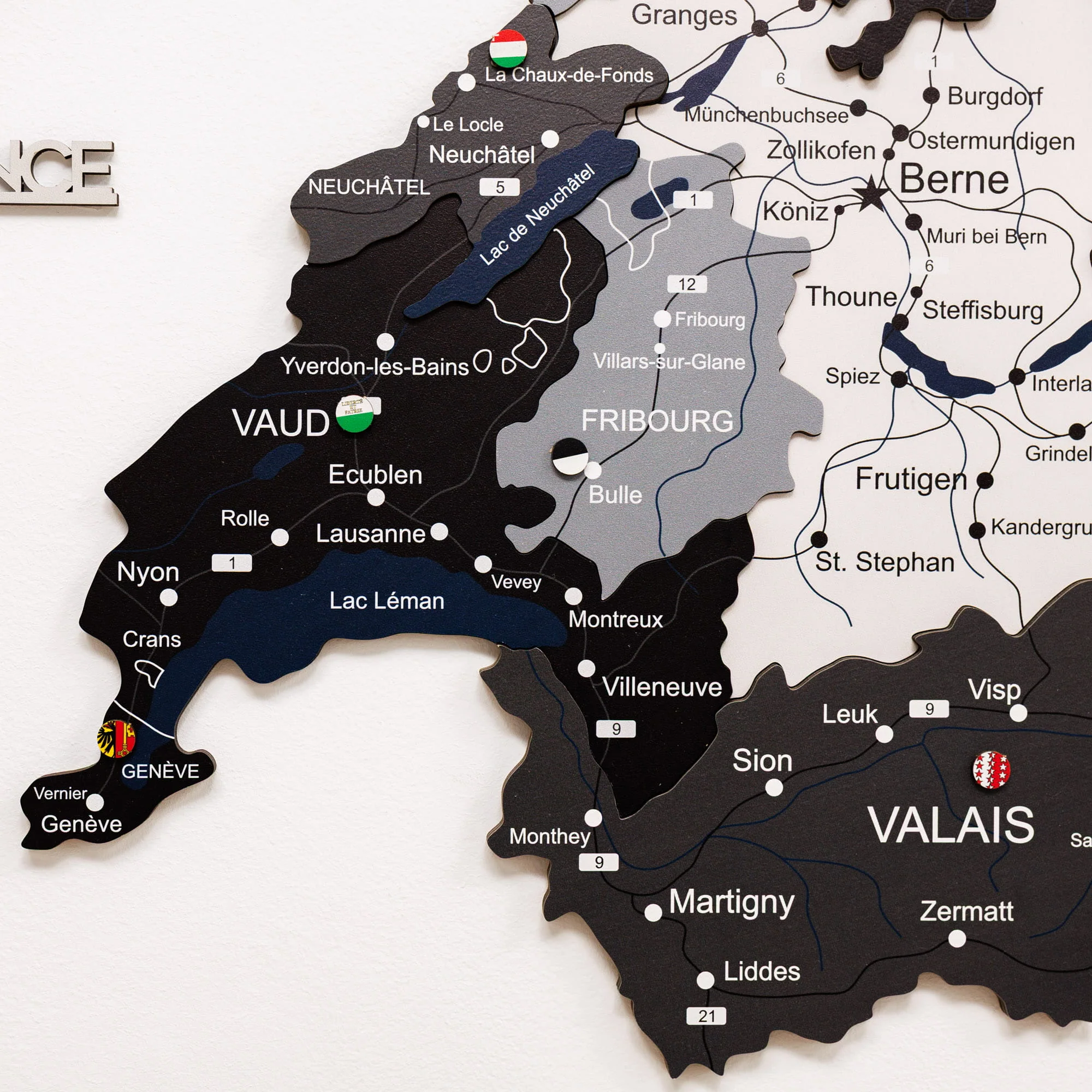 3D Wooden Map of Switzerland - Nordik - Image 3