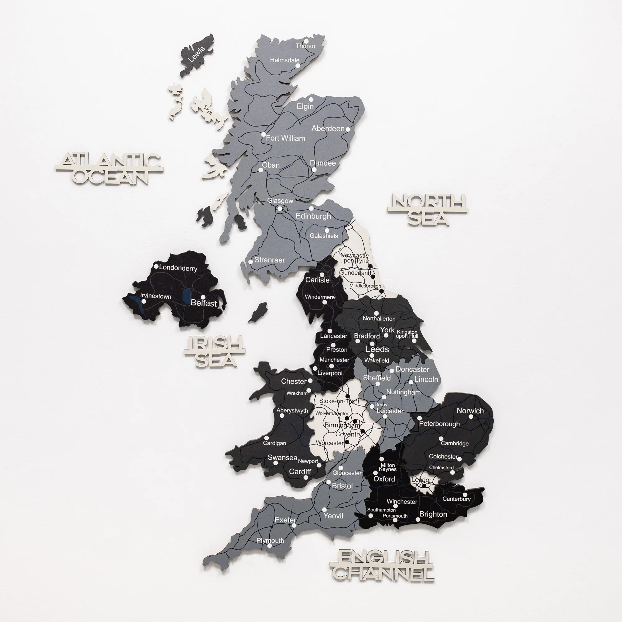 3D Wooden Map of the United Kingdom - Nordik - Image 16