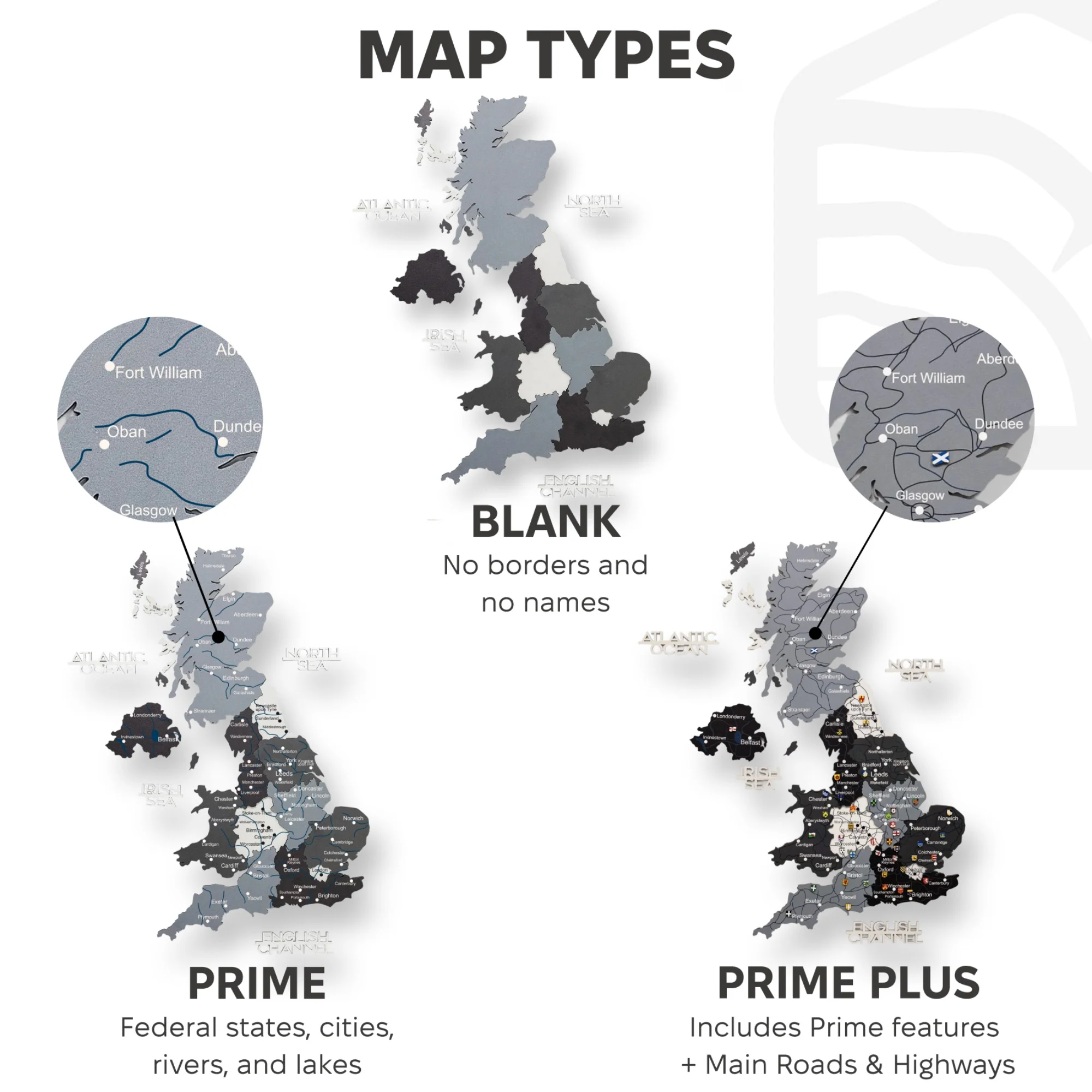 3D Wooden Map of the United Kingdom - Nordik - Image 21