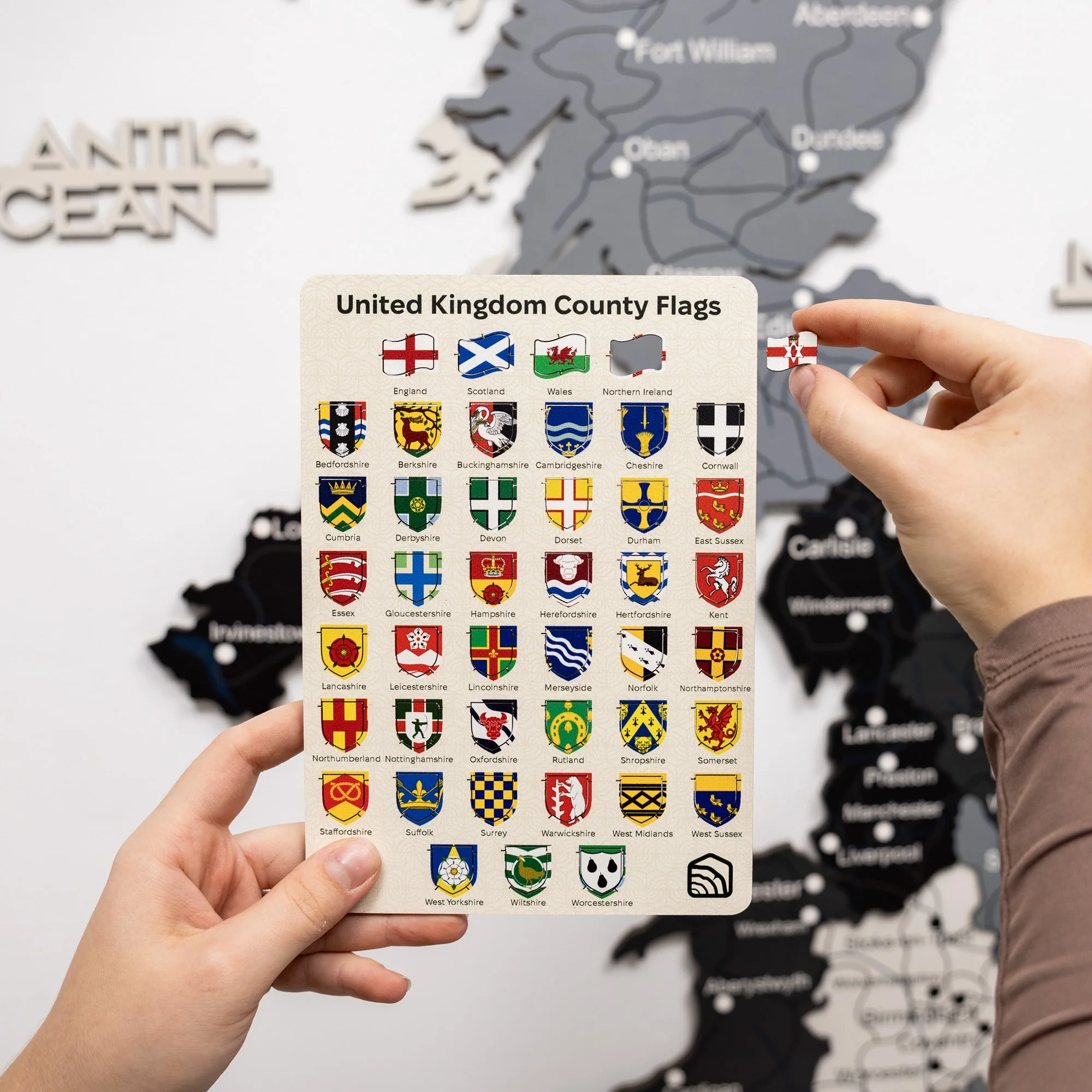 3D Wooden Map of the United Kingdom - Nordik - Image 8