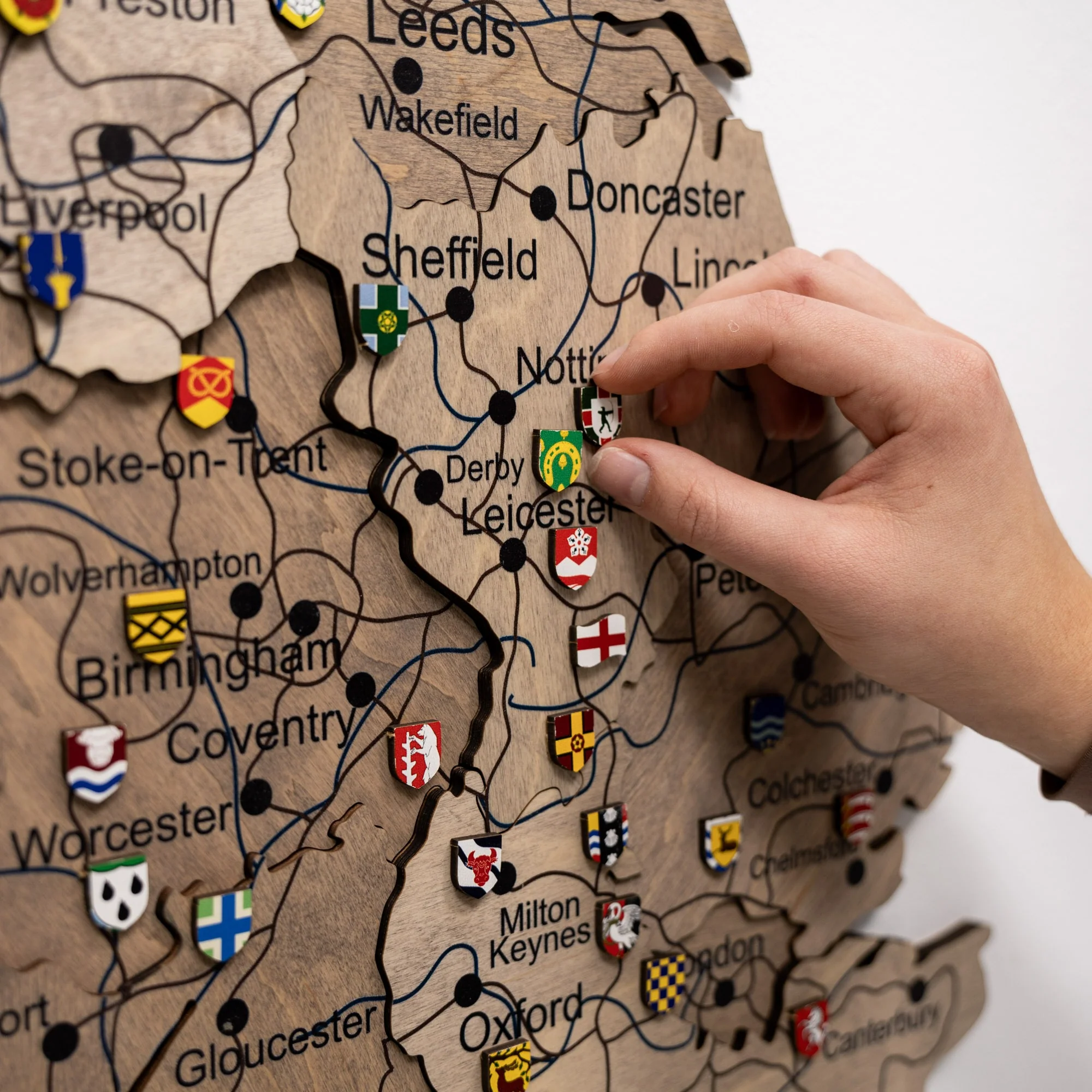 3D Wooden Map of the United Kingdom - Terra - Image 17