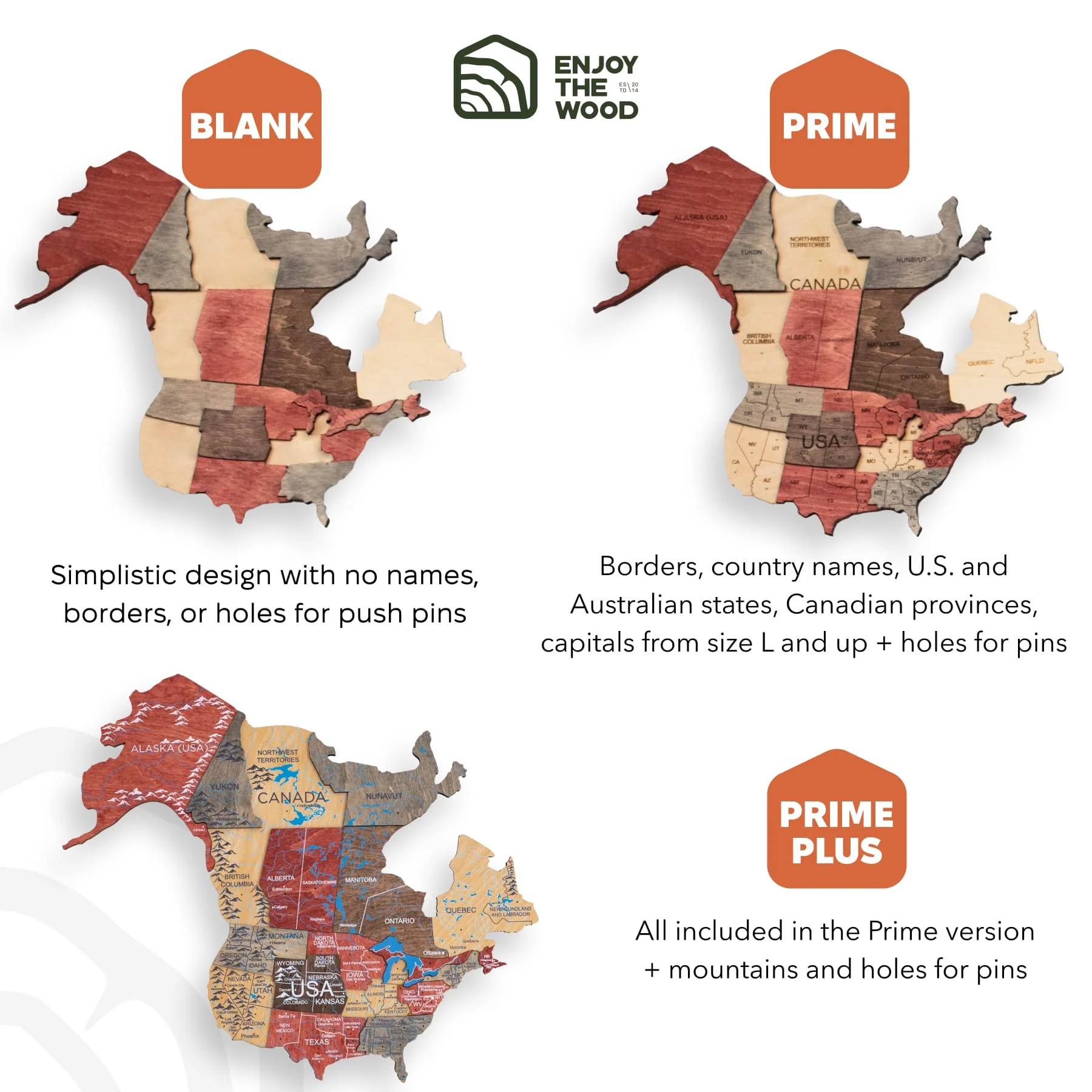 3D Wooden World Map Fusion - Image 11