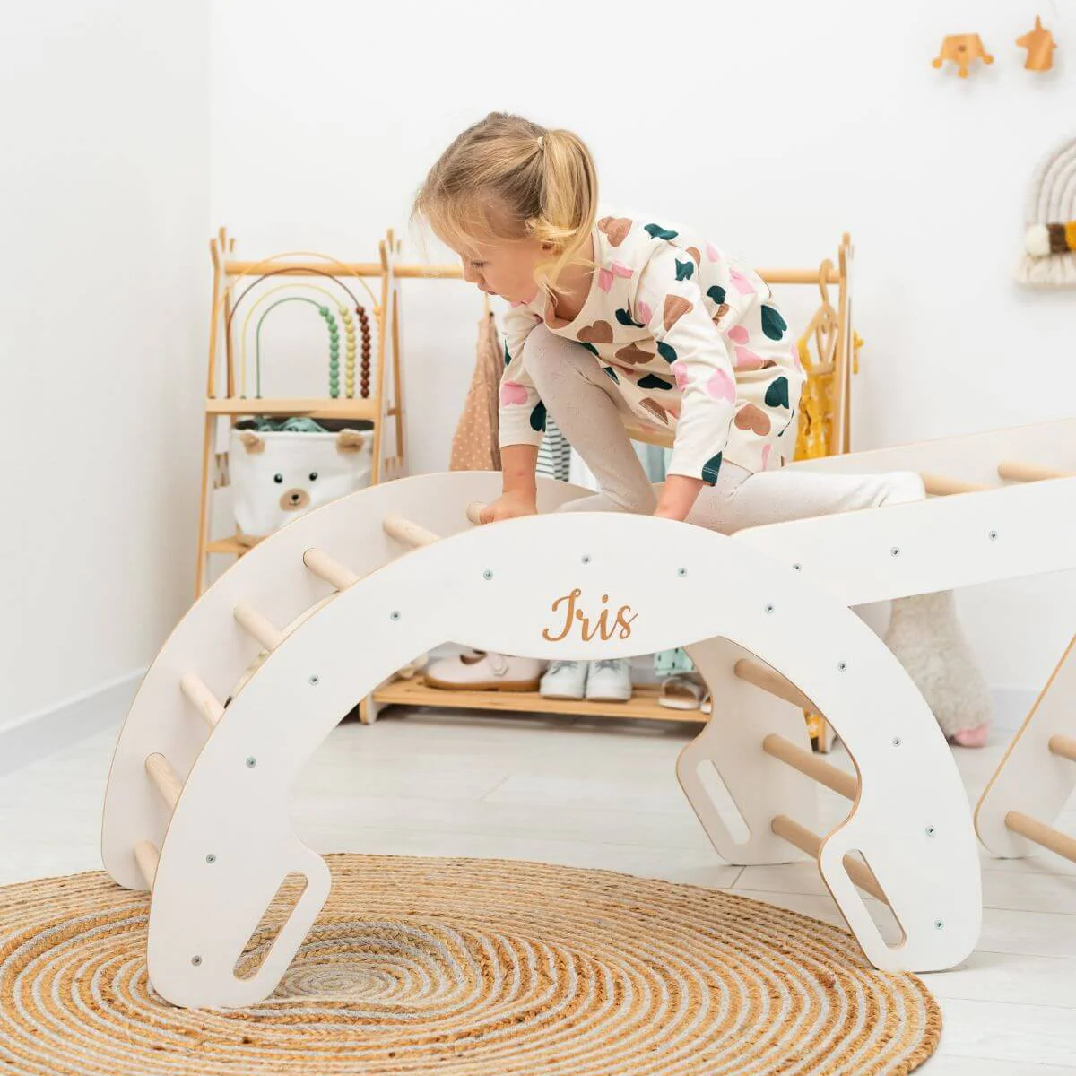 3 in 1 Pikler Triangle Set: Pikler Triangle + Arch + Ladder - Image 2