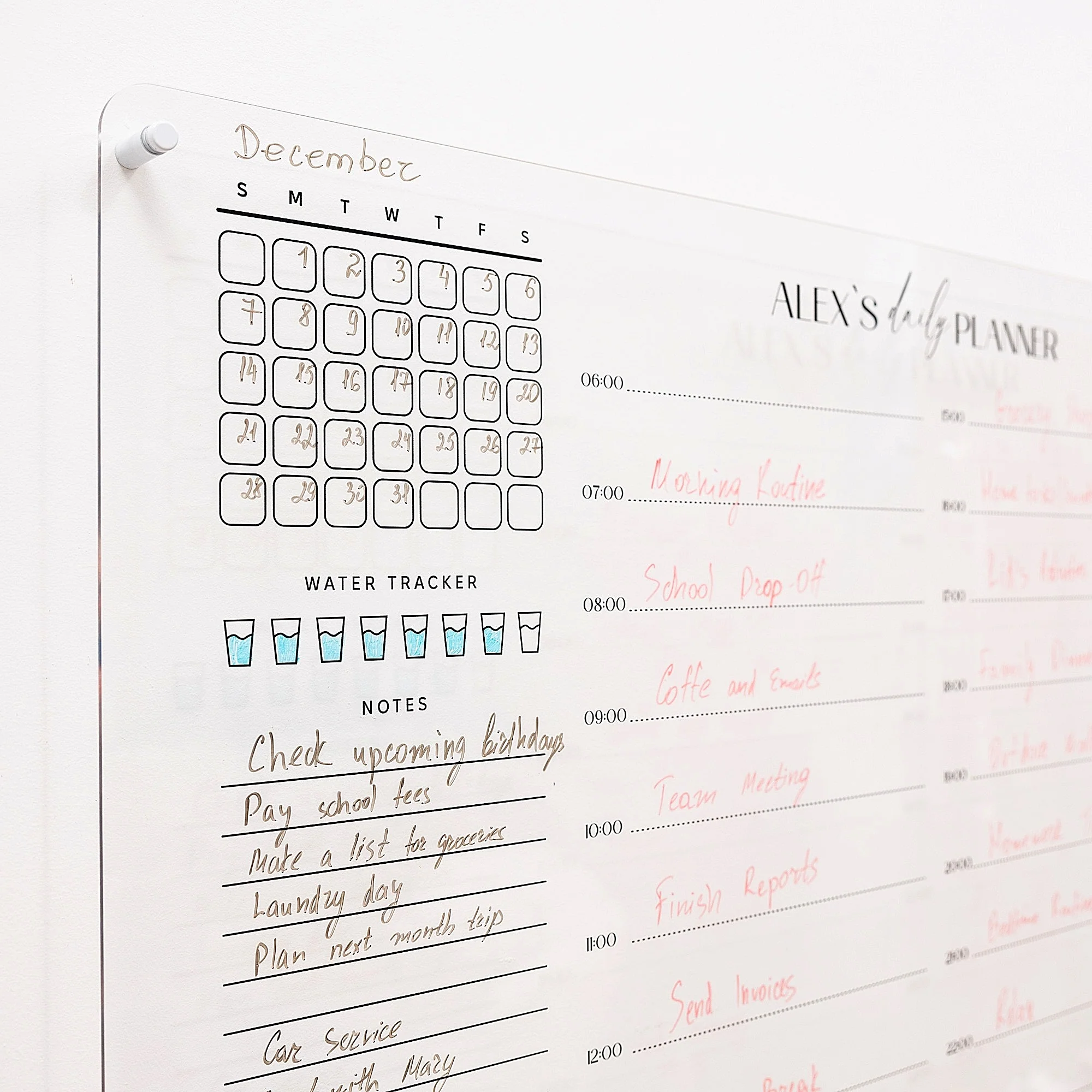 Acrylic Wall Daily Planner - Image 4