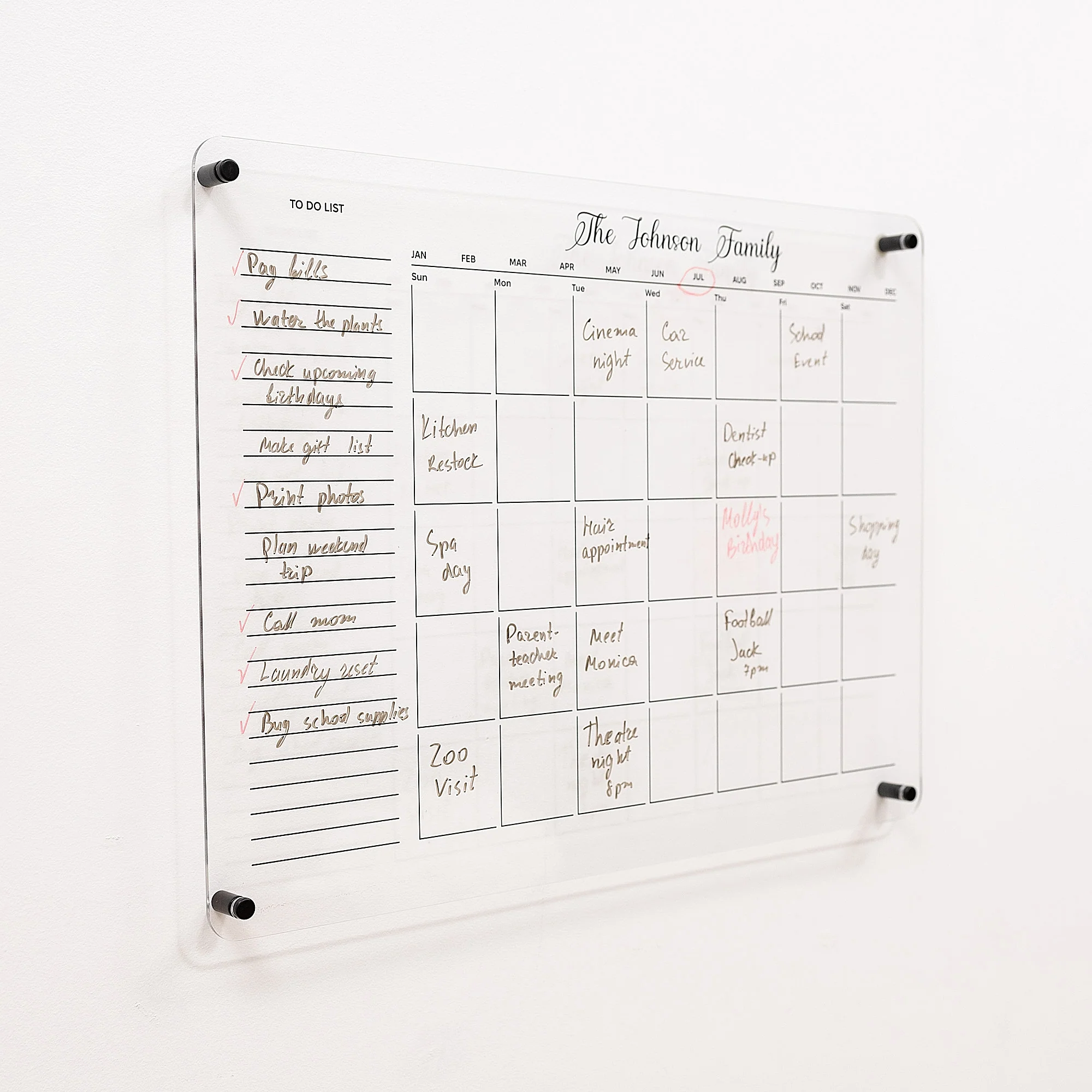 Acrylic Wall Family Planner Calendar 1 - Image 9
