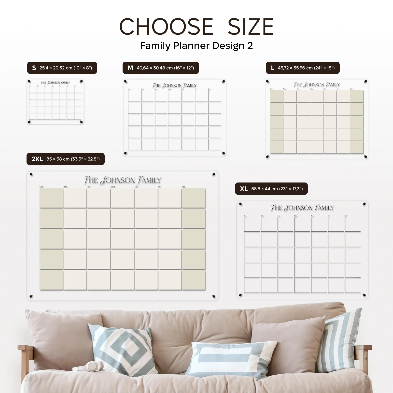 Acrylic Wall Family Planner Calendar 2 - Image 12