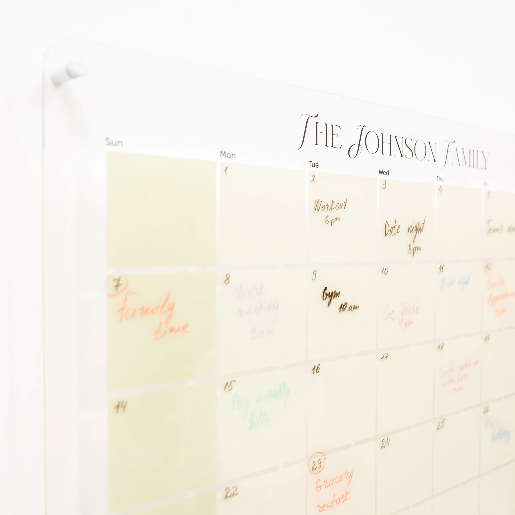 Acrylic Wall Family Planner Calendar 2 - Image 6