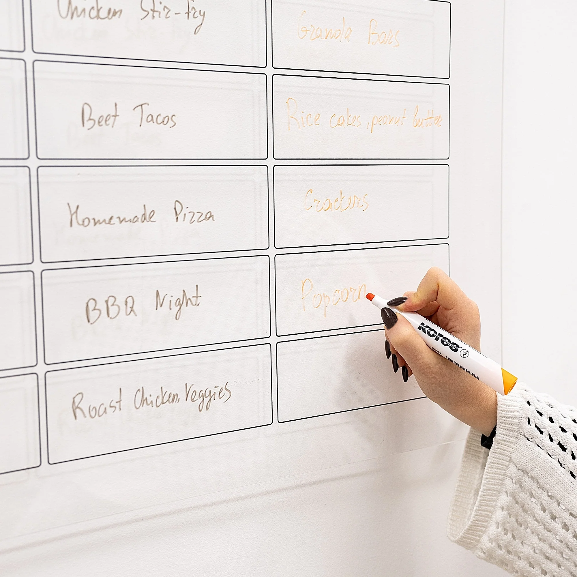 Acrylic Wall Weekly Meal Planner - Image 6