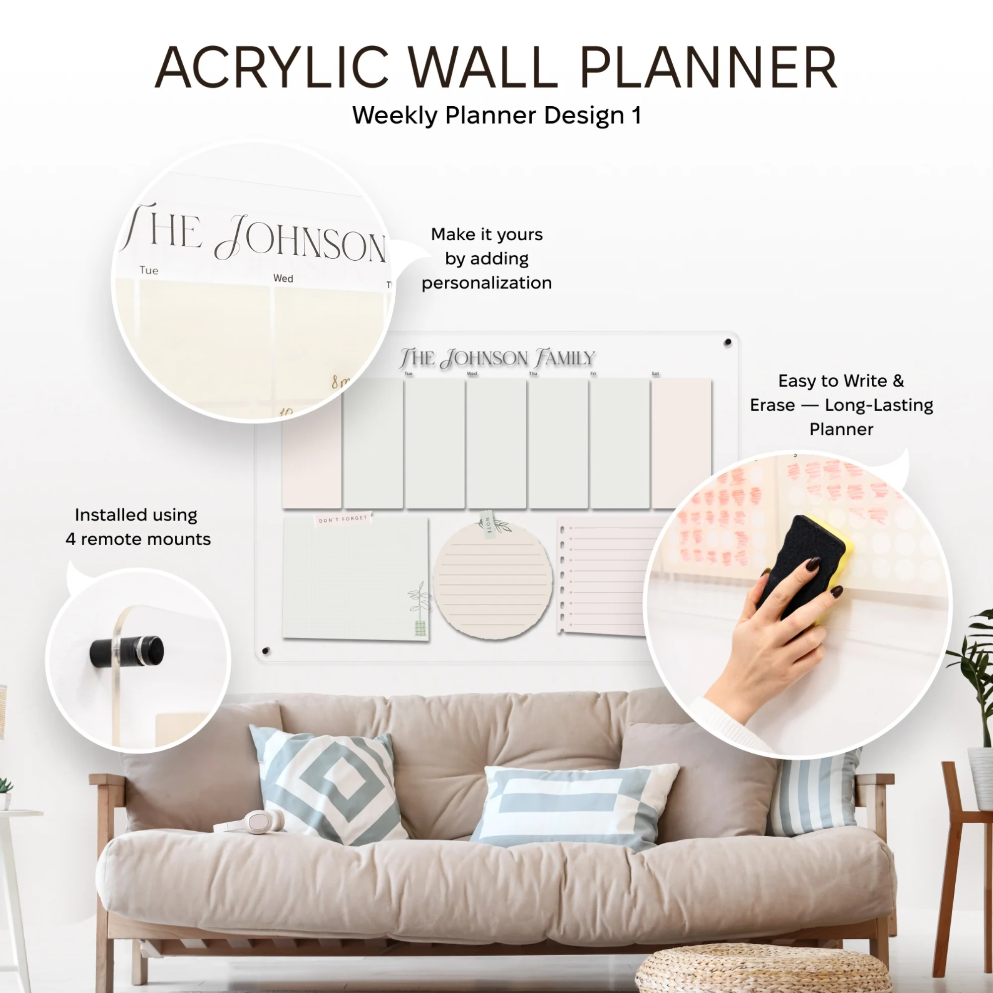 Acrylic Wall Weekly Planner 1 - Image 10