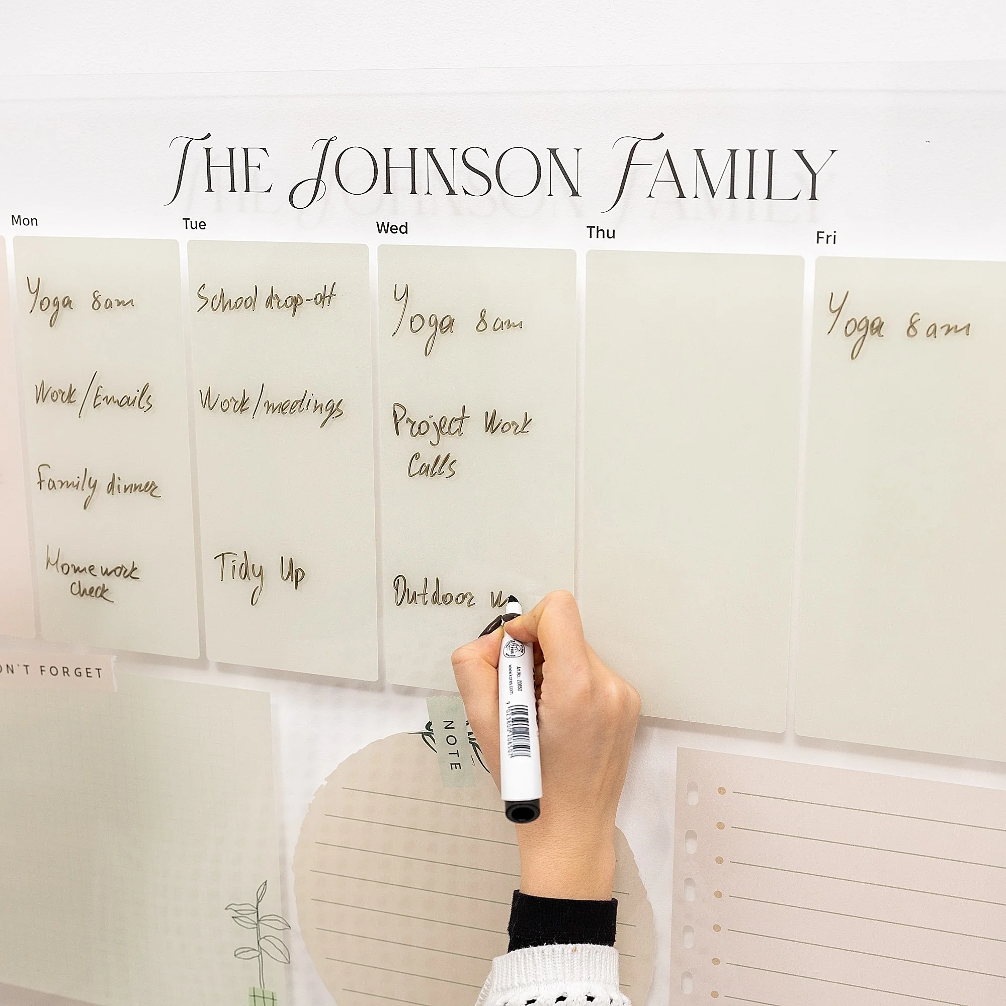 Acrylic Wall Weekly Planner 1 - Image 8