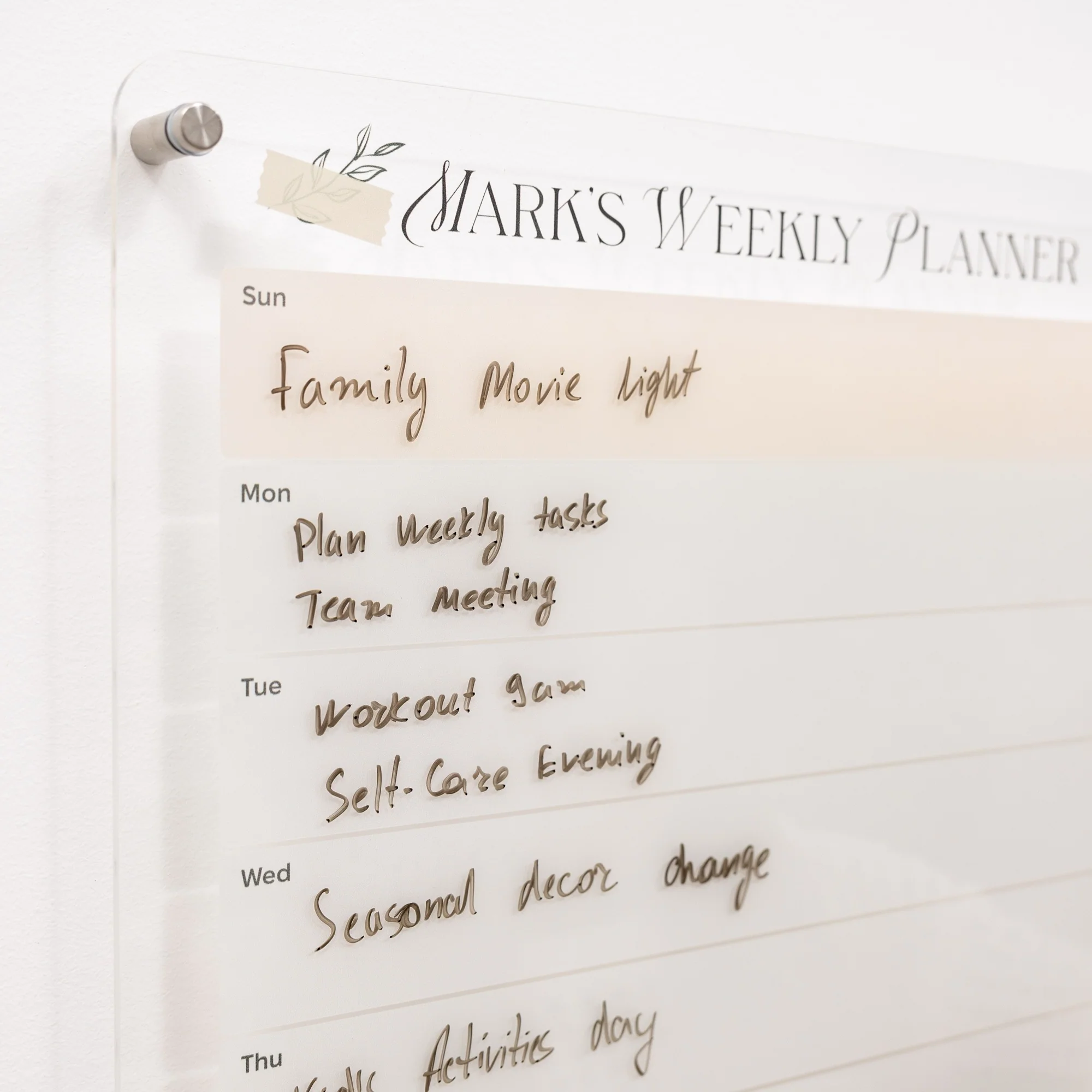 Acrylic Wall Weekly Planner 2 - Image 10