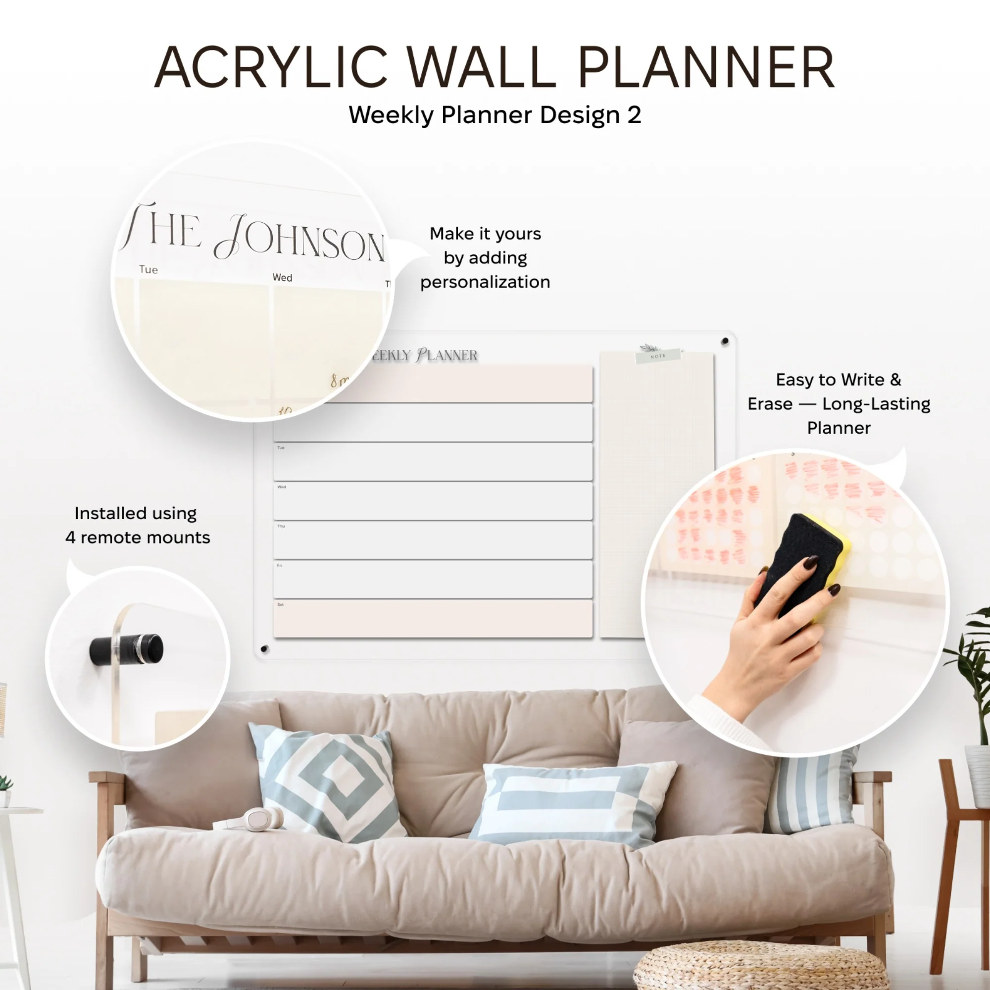 Acrylic Wall Weekly Planner 2 - Image 12