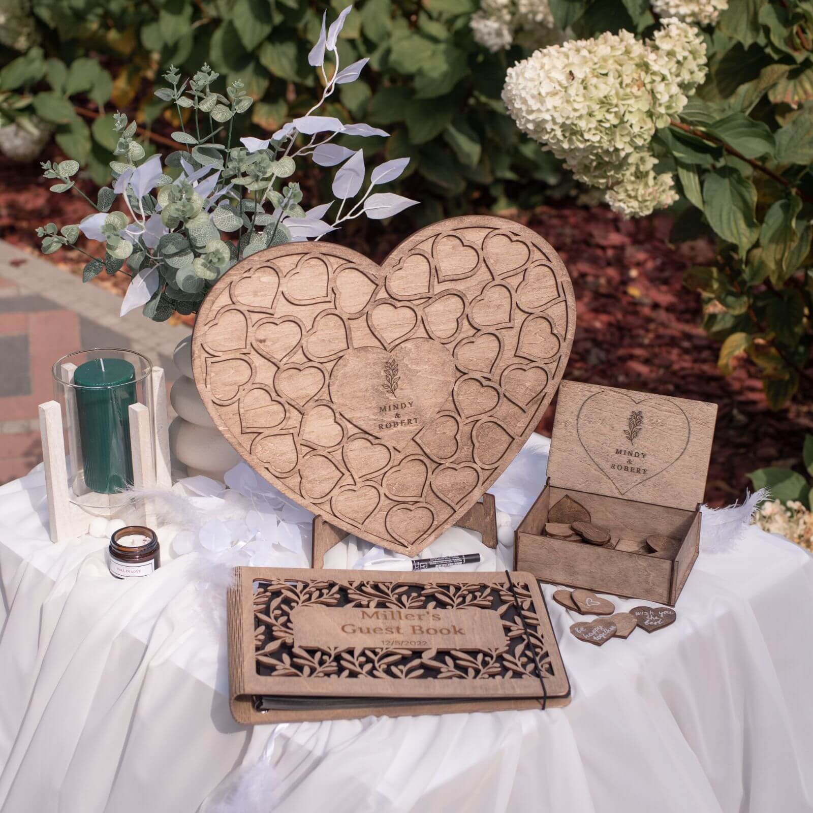 Alternative Wedding Guest Book Heart - Image 3