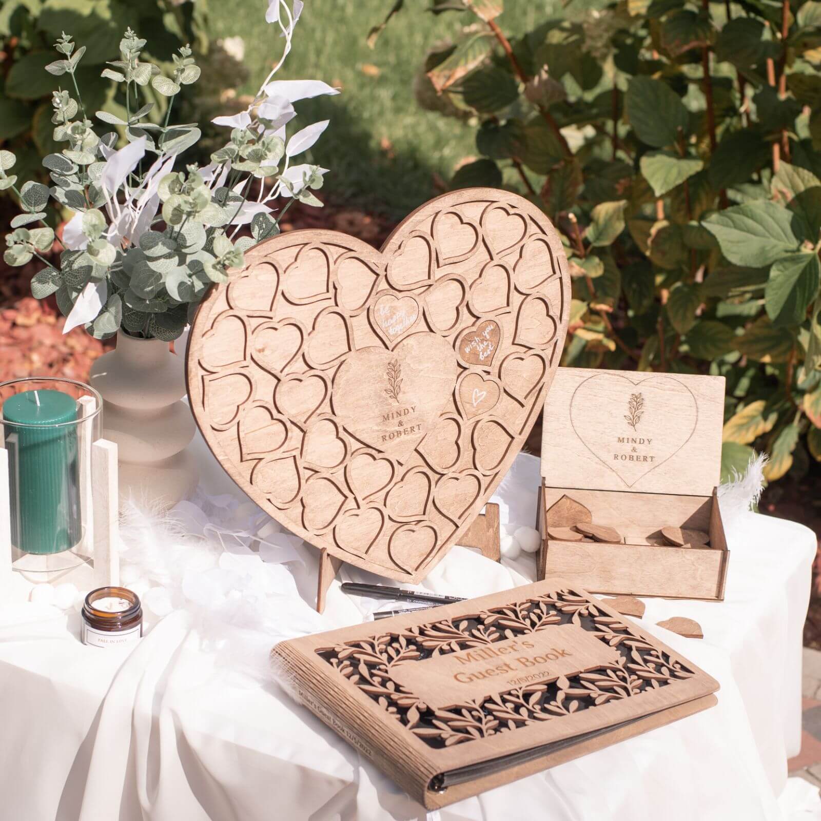 Alternative Wedding Guest Book Heart - Image 6